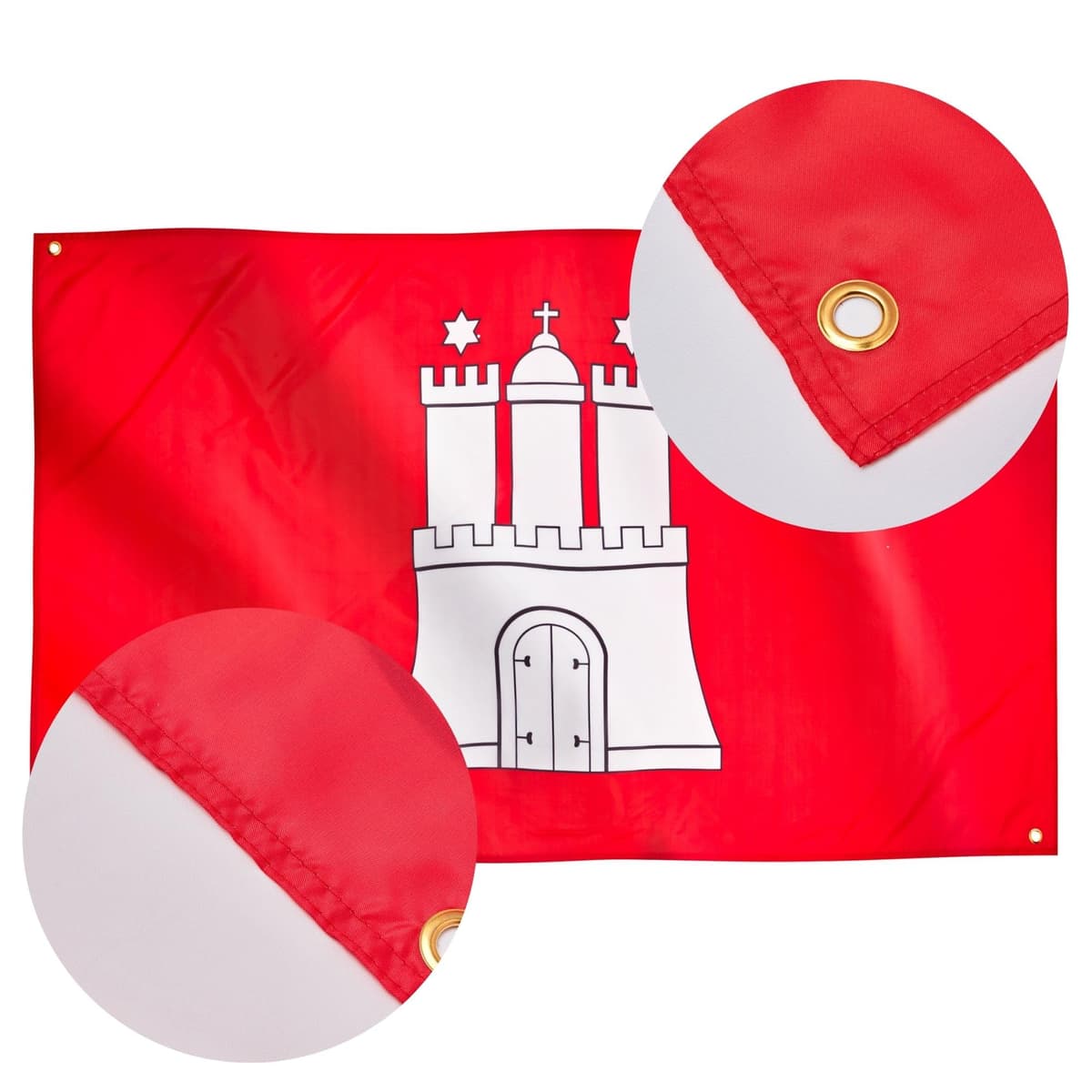 Runesol Cornwall Flag - 91x152cm, 3ft x 5ft, Cornish Flag, 4 Grommets, Eyelet in Every Corner, Premium Quality, Inside & Outside Use, Vivid Colours — view 286