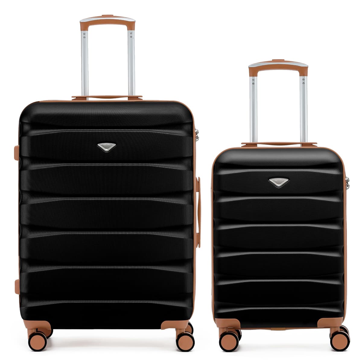 Flight Knight Underseat Cabin Suitcase 45x36x20cm | Free Hand Luggage for EasyJet & Wizz Air | Lightweight ABS Hard Shell with 8 Silent-Glide Spinner Wheels | Max Space Travel Bag — view 3
