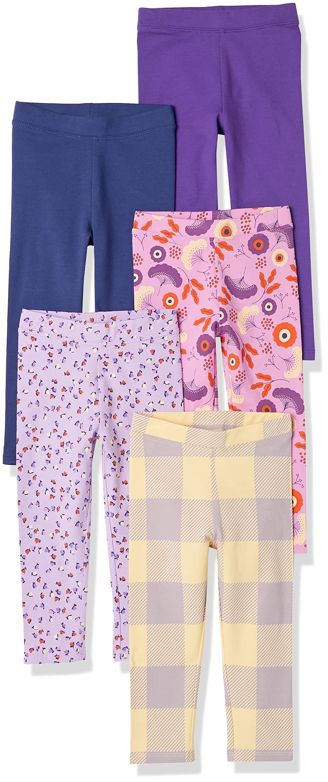 Amazon Essentials Girls and Toddlers' Leggings, Multipacks — view 20