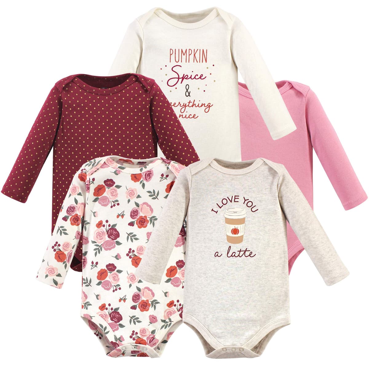 Hudson Baby unisex-baby Cotton Long-sleeve Bodysuits, Heather Gray, 3-6 Months — view 5