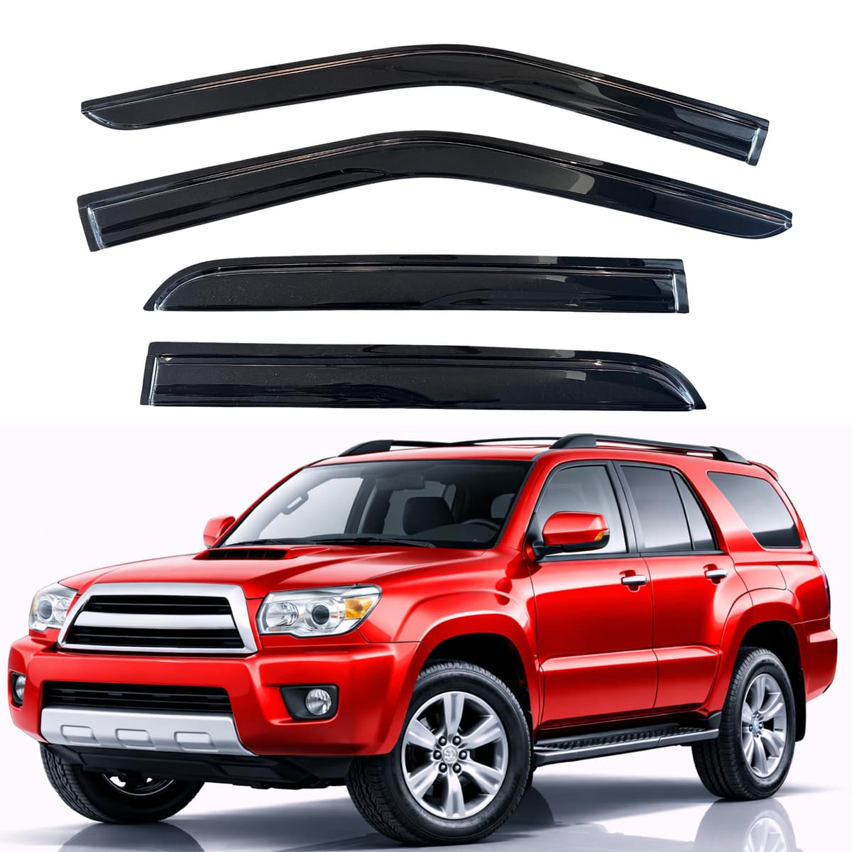 KPY Rain Guards Fit for 2006-2013 Lexus IS250 IS350, Out-Channel Window Visors Vent Wind Deflectors 4PC, Car Accessories for 06-13 Lexus is Series — view 59