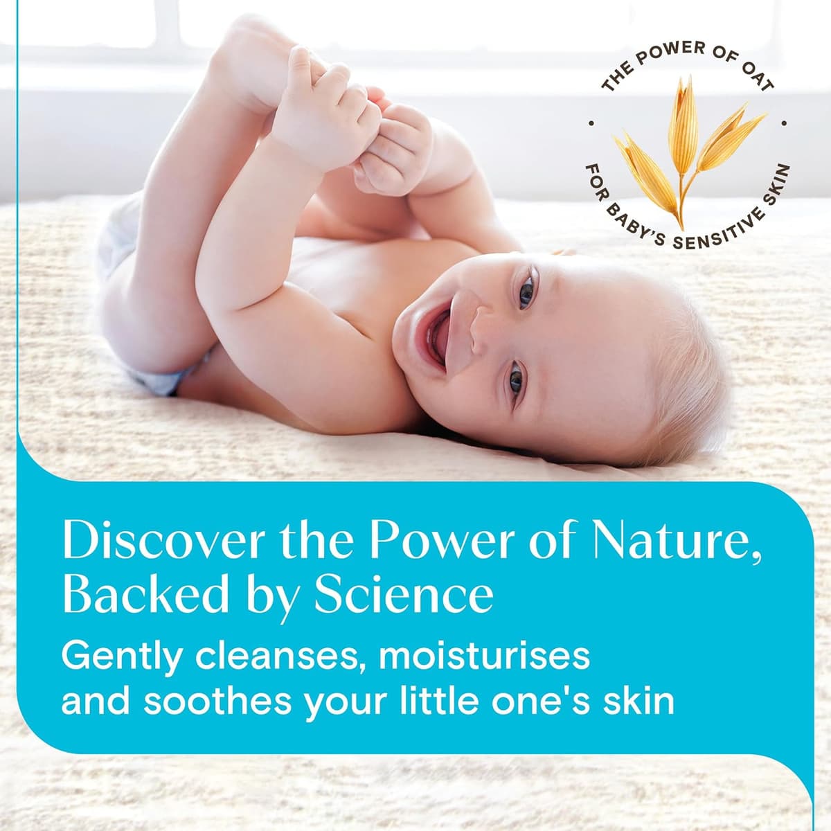Aveeno Baby Daily Care Moisturising Lotion (1 x 250ml), Fast-Absorbing Face and Body Baby Lotion with Prebiotic Colloidal Oatmeal, Protects & Moisturises Skin For 24 Hours, For Sensitive Skin — view 2