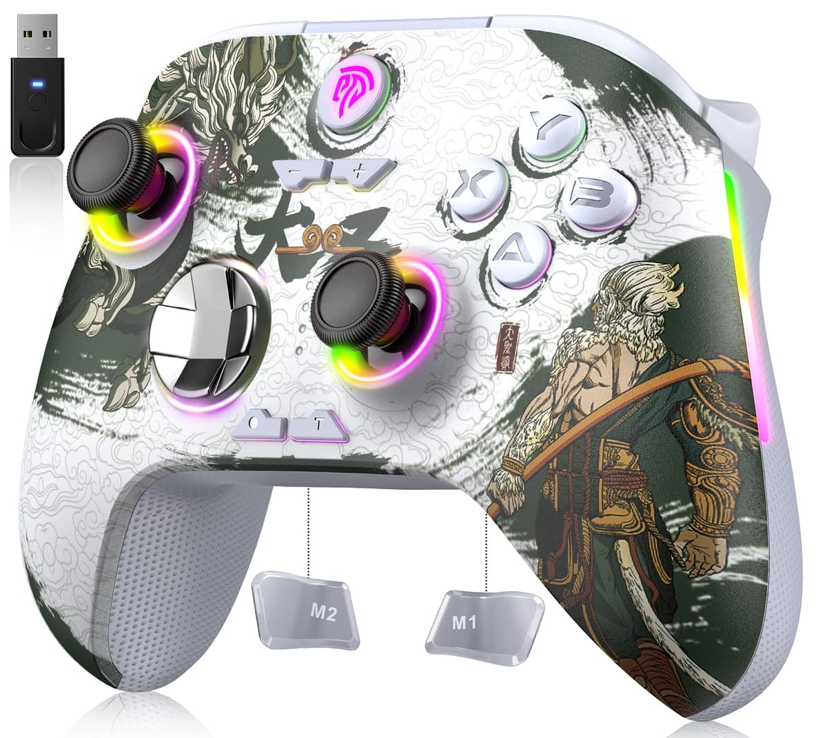 EasySMX X15 Wireless PC Controller with Hall Triggers, Hall Joysticks, Enhanced Bluetooth Game Controller,No Drift No Deadzone effect, Compatible with Windows PC, Android, Steam and Switch — view 14