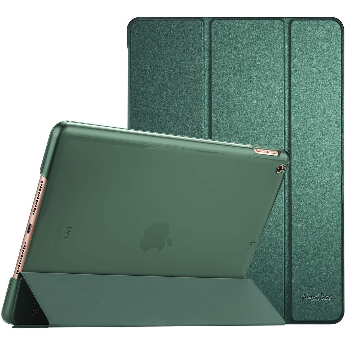 ProCase for iPad 9th/ 8th/ 7th Generation Case 10.2 Inch (2021/2020/2019 Release), 10.2 iPad Case 9th/ 8th/ 7th Gen Cover, Slim Smart Cover with Translucent Hard Shell Back -AntiqueMoss — view 13