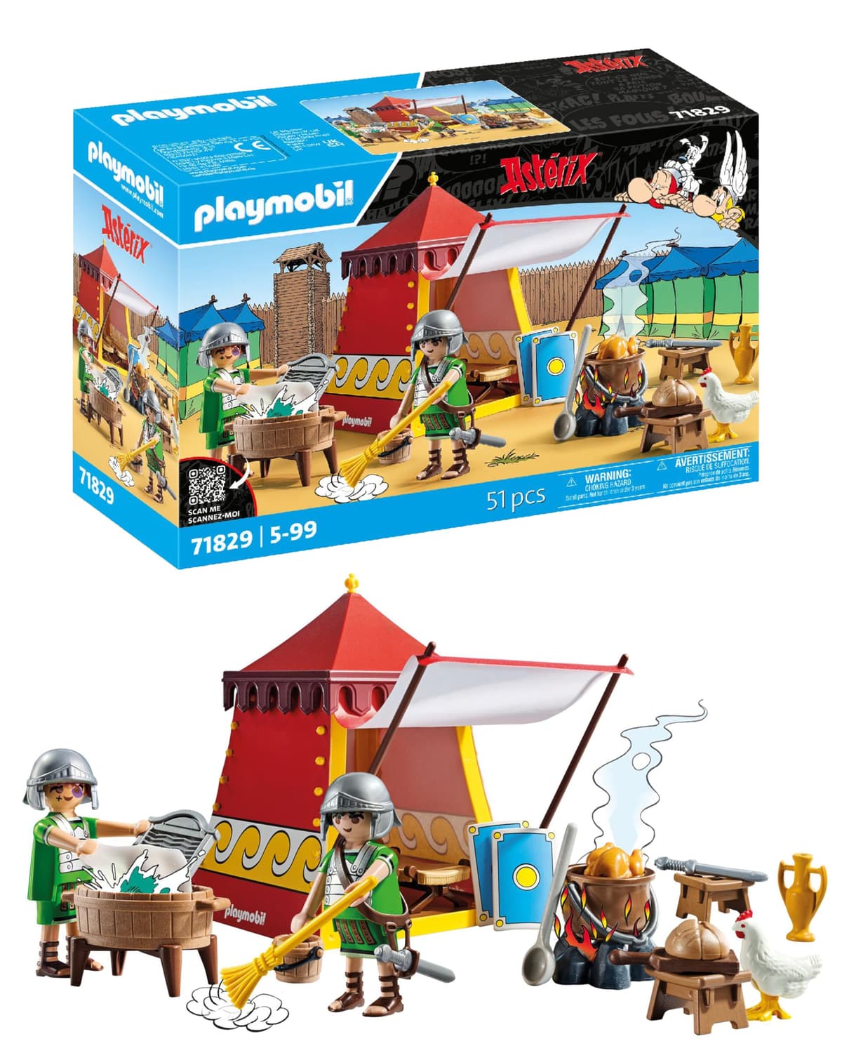 PLAYMOBIL 71160 Astérix La Caza del Jabalí, con Árbol Giratorio, Juguete para Niños a Partir de 5 Años, Multicolor — view 10