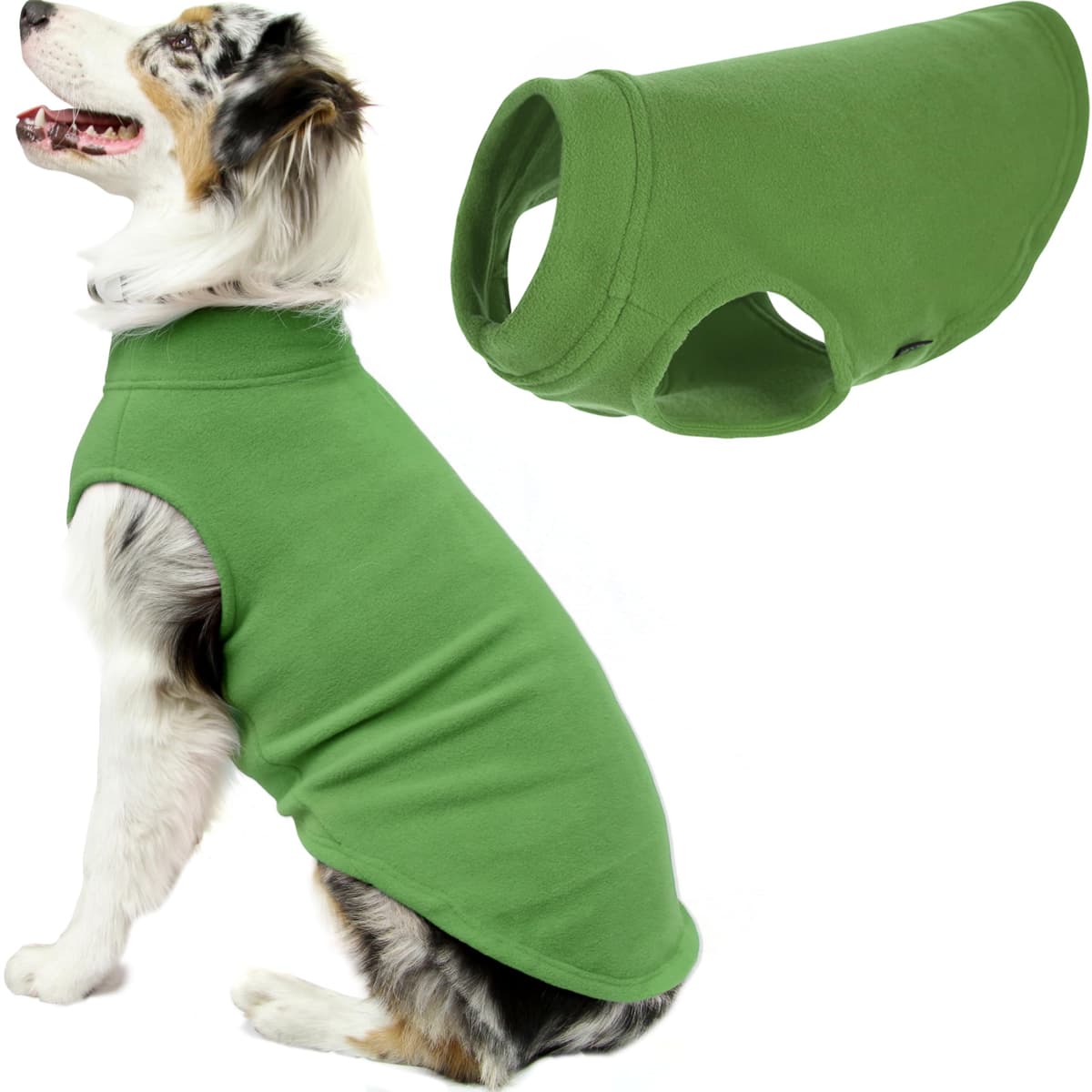 Gooby Stretch Fleece Pull Over Cold Weather Dog Vest, 2X-Large, Black — view 38
