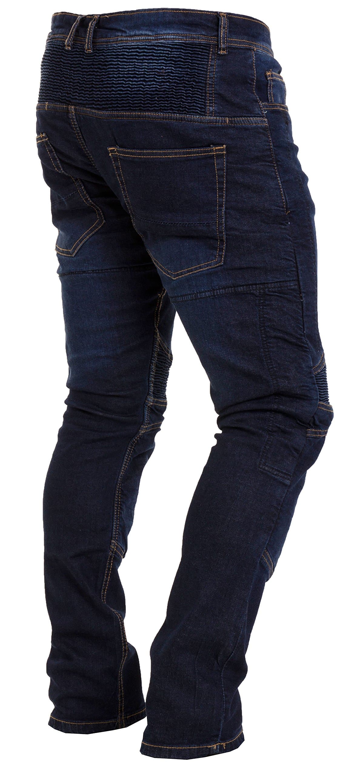 Men's Motorcycle Jeans Aramid Protective Linning Motorbike Denim Jeans Riding Pants with Removable Armour Biker Trousers for Men — view 4