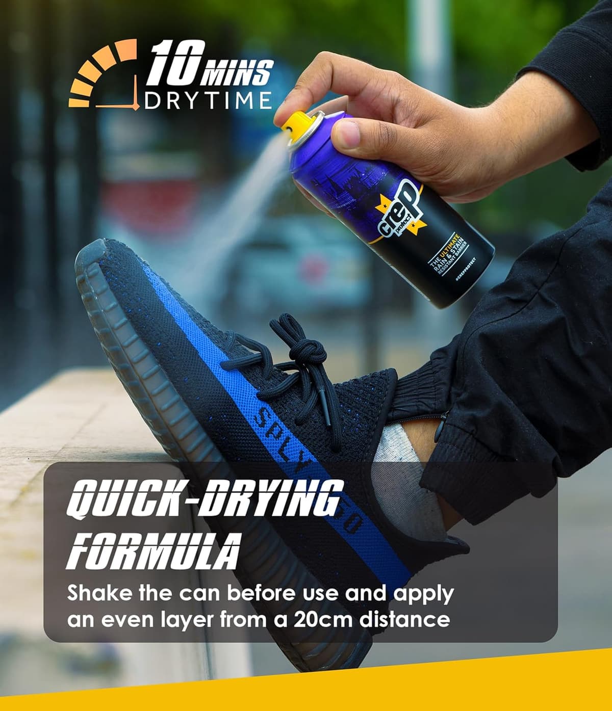 Crep Protect Shoe Protector Spray - 200ml Rain & Stain Waterproof Nano Protection for Sneaker, Leather, Nubuck, Suede & Canvas — view 3