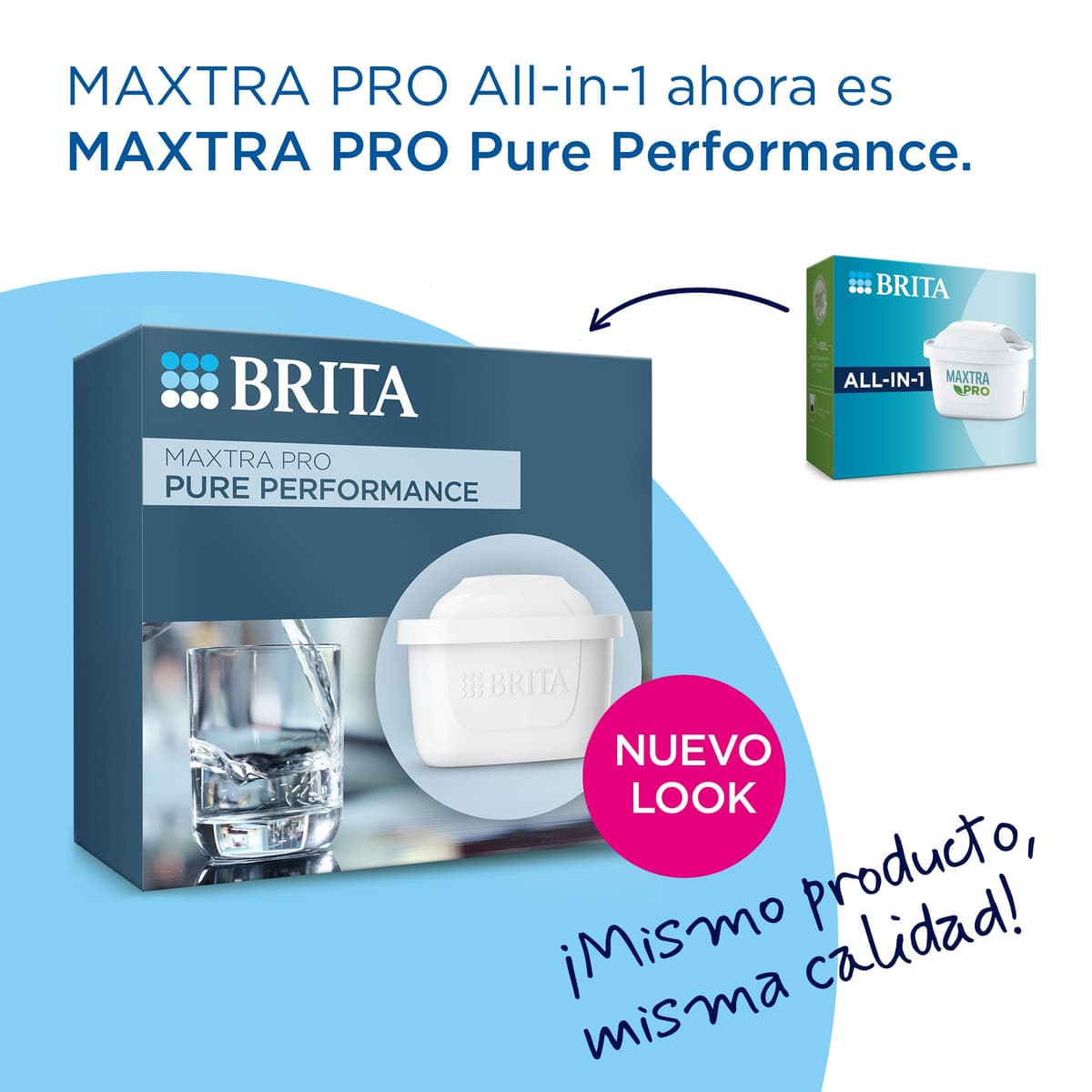 BRITA Cartucho Filtrante de Agua MAXTRA PRO Pure Performance (All-in-1) Pack 4 | Recambio original para todas las jarras BRITA para agua de sabor puro - filtra PFAS, cloro, cal y metales — view 2