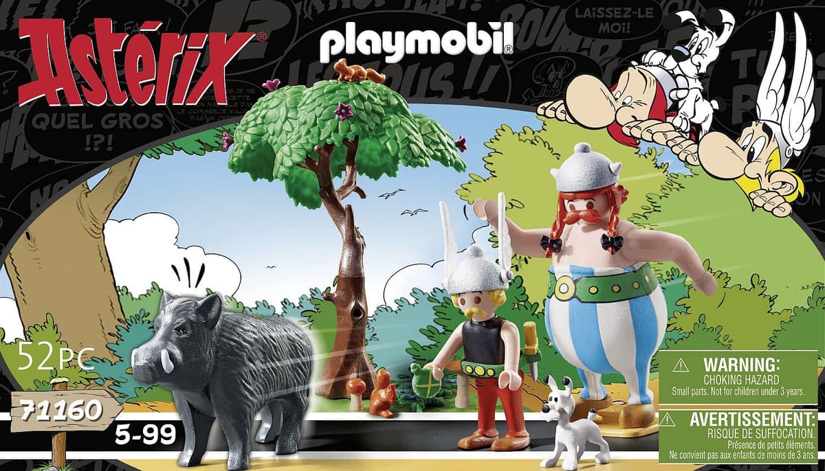 PLAYMOBIL 71160 Astérix La Caza del Jabalí, con Árbol Giratorio, Juguete para Niños a Partir de 5 Años, Multicolor — view 4