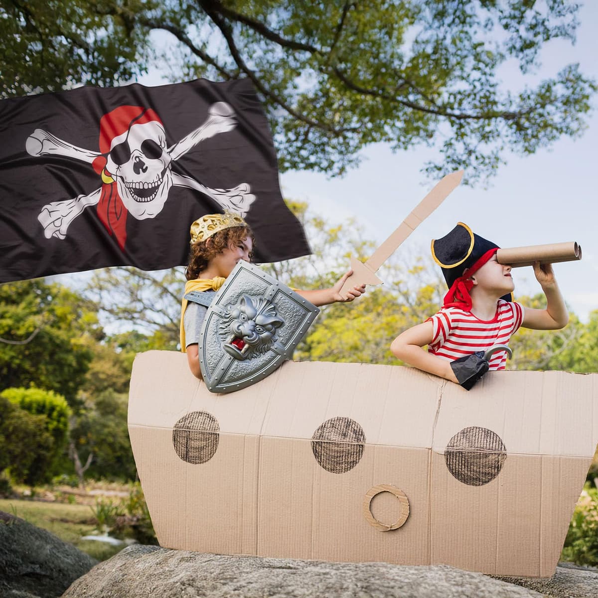 Banderas de aricona – bandera Pirata resistente a la intemperie con 2 ojales de metal - bandera con Calavera 90 x 150 cm — view 7