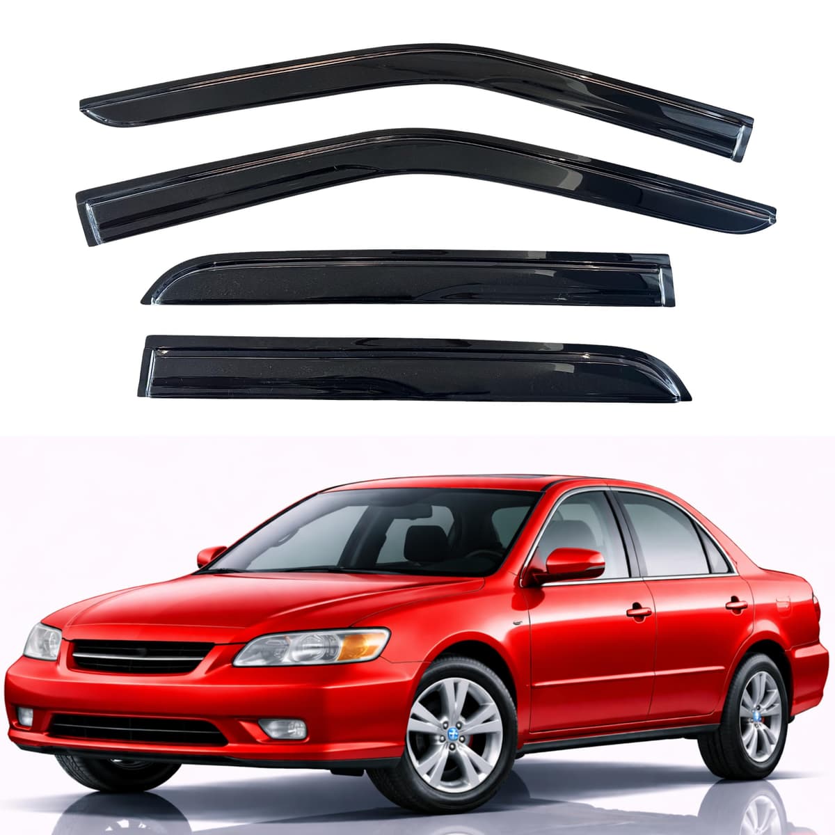 KPY Rain Guards Fit for 2006-2013 Lexus IS250 IS350, Out-Channel Window Visors Vent Wind Deflectors 4PC, Car Accessories for 06-13 Lexus is Series — view 34