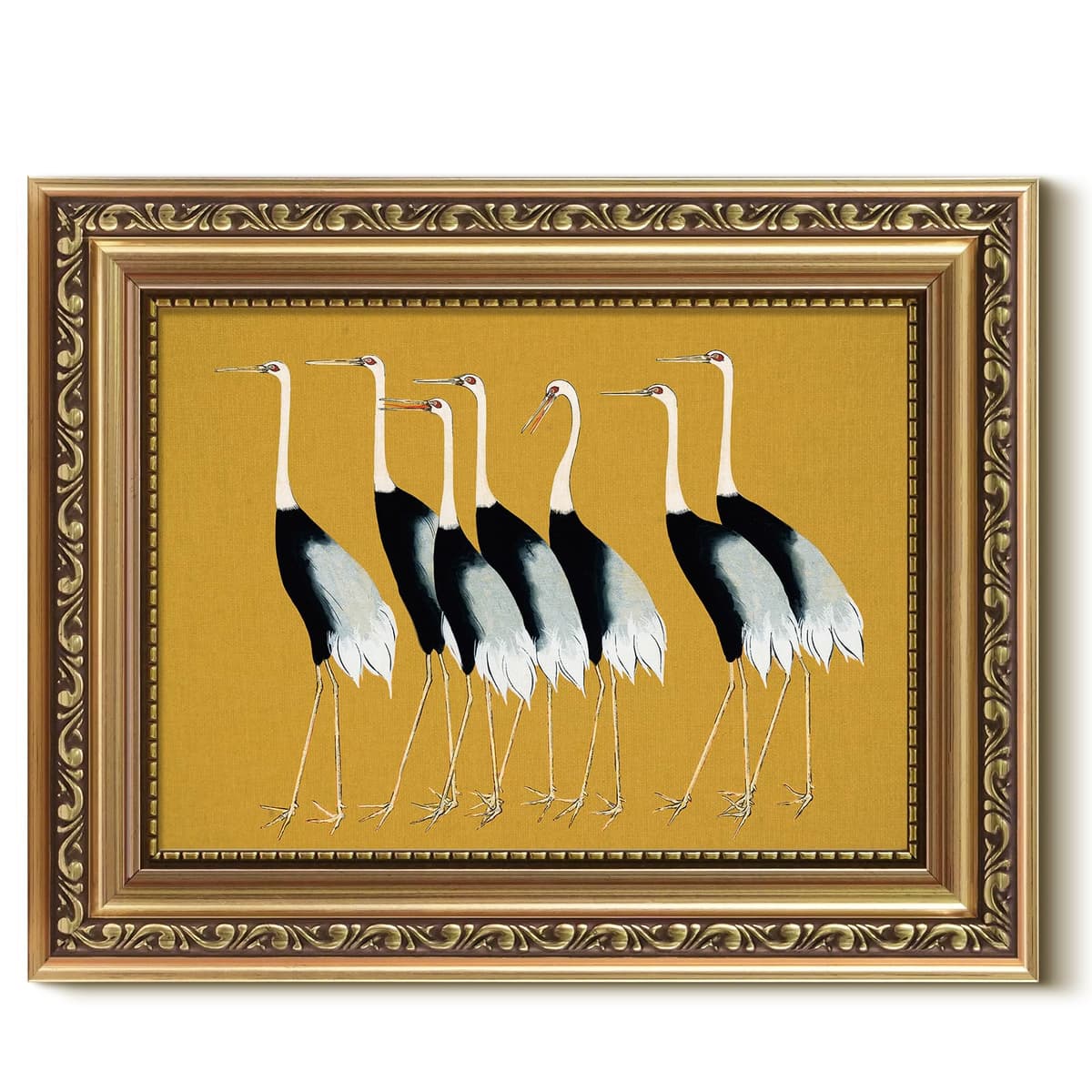 VIYYIEA Gold Framed Wall Art Canvas Print Home Decor Vintage Swan Decoration Grace Swan Art Painting Pictures Rustic Bathroom Wall Decor Animal Farmhouse Artwork for Living Room Bedroom Office 11x14in — view 26