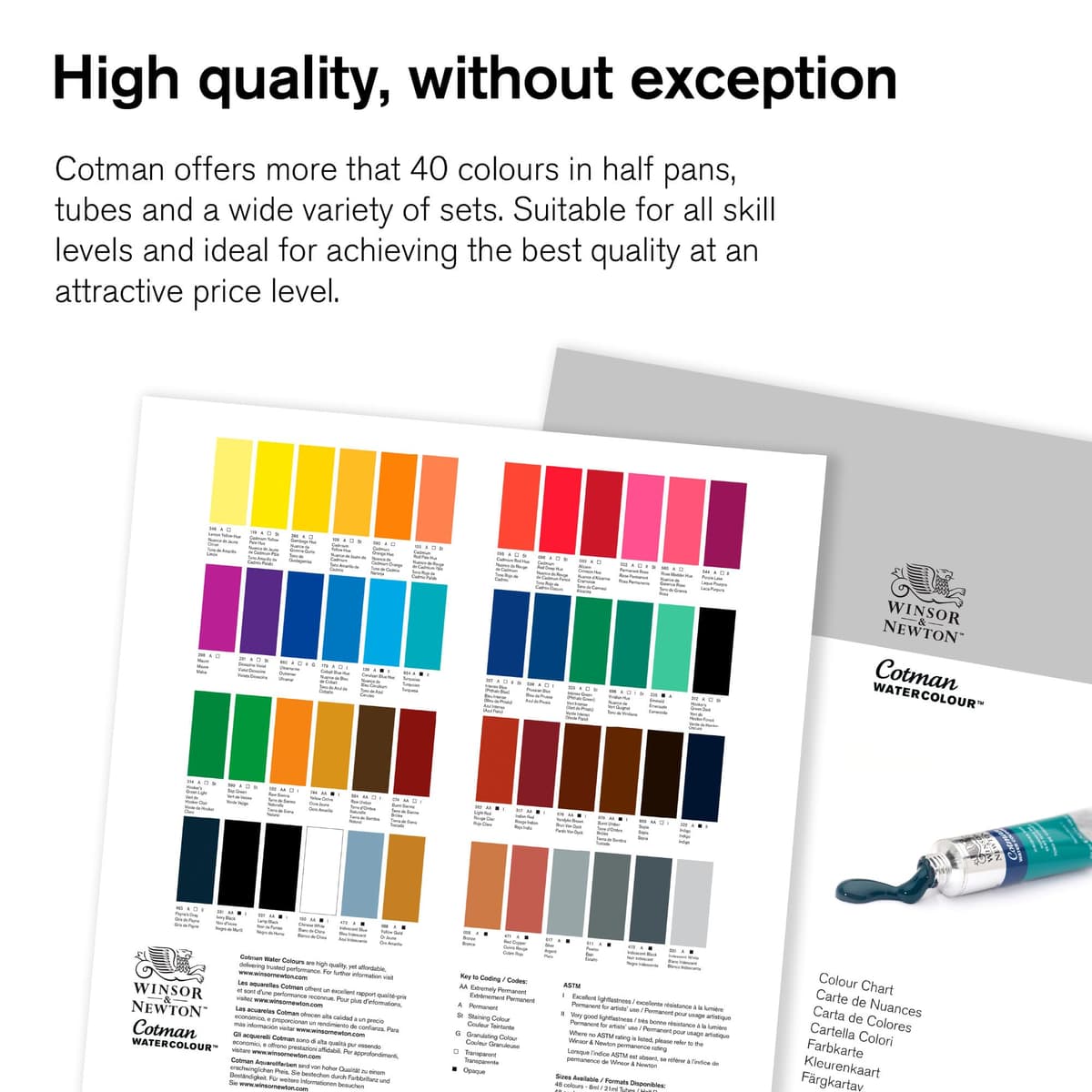 Winsor & Newton Cotman Tubo Acuarela, 21 ml, Tono Azul Cerúleo — view 12