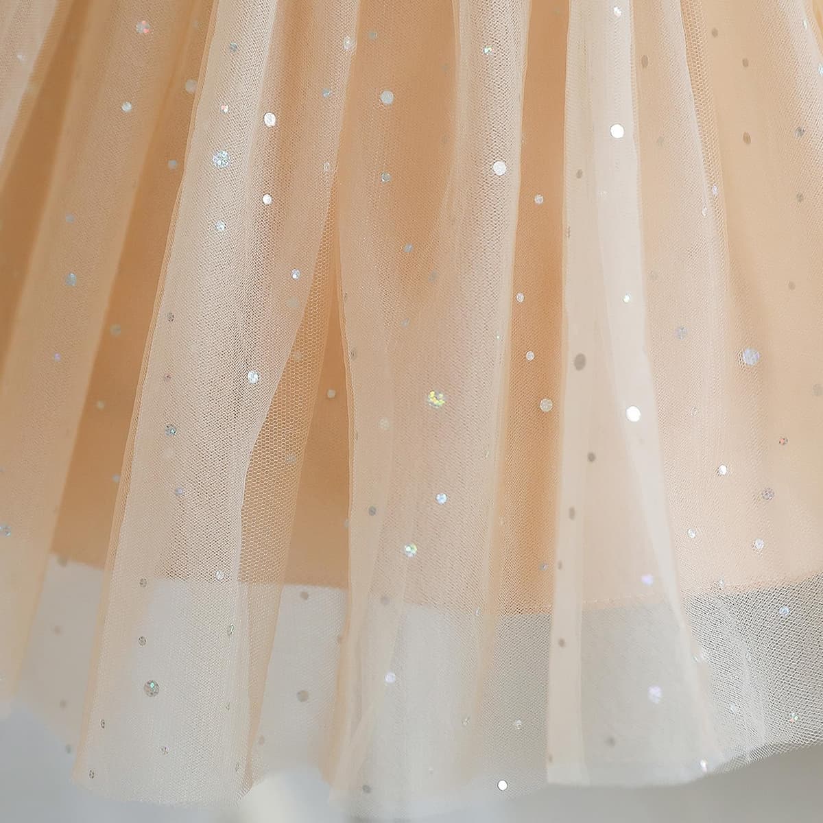 TTYAOVO Bebé Boda Pompa Bautismo Bautizo Tutu Vestido Chicas Princesa Vestir — view 6