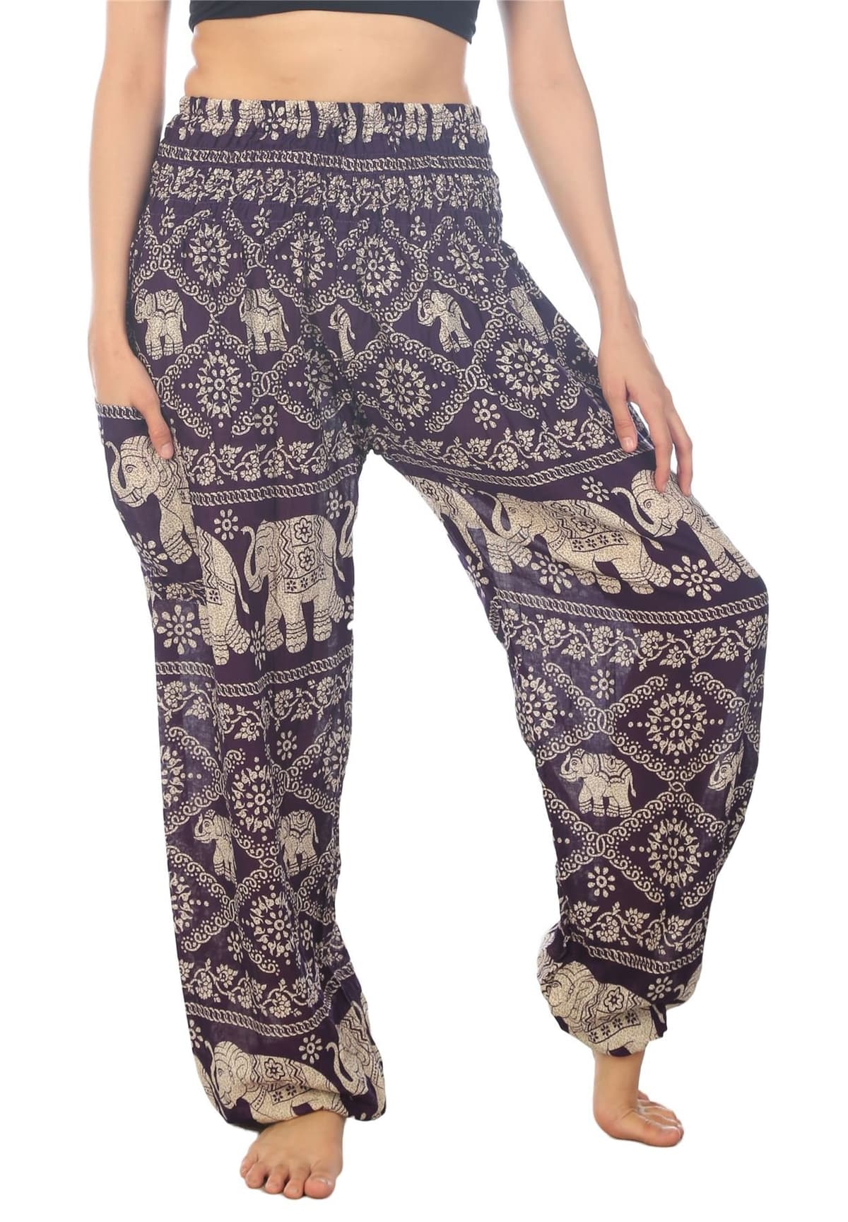 Lofbaz Harem Pants for Women Yoga Boho Hippie Clothing Womens Palazzo Bohemian Pajama Trousers Beach Indian Gypsy Genie Clothes — view 13