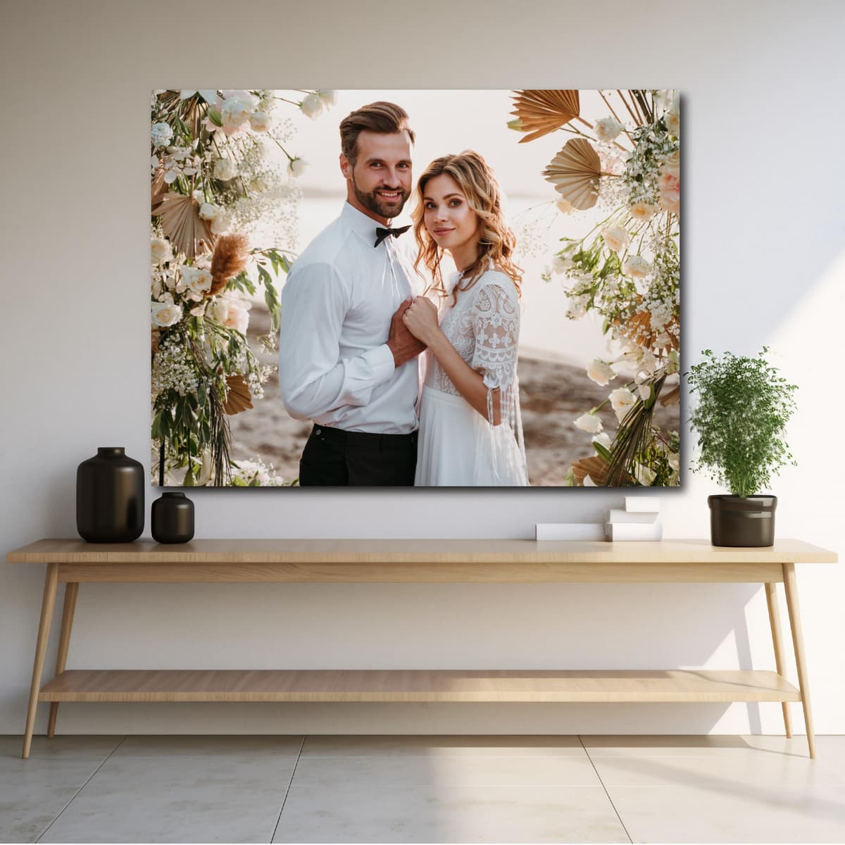 Personalised Canvas Photo Canvas Custom Birthday Gifts Picture Frame Print Wall Art Gifts For Women A1 A2 A3 A4 (31x21cm (12x8in)) — view 10