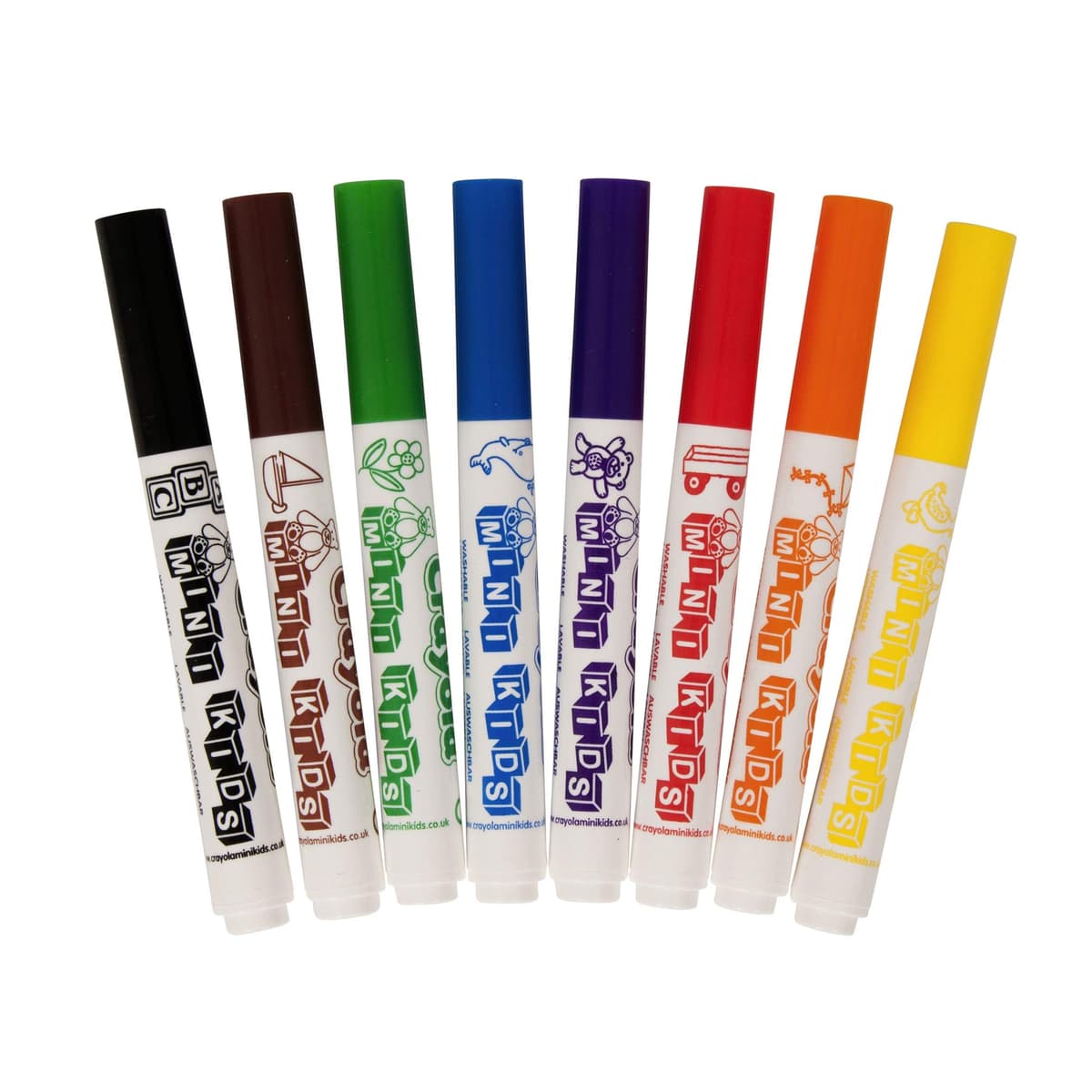 CRAYOLA Mini Kids - Set de 8 Rotuladores Lavables, Segura Punta Redondeada, Ideal para la Primera Infancia - Edad Recomendada: 12 Meses, 8324 — view 3