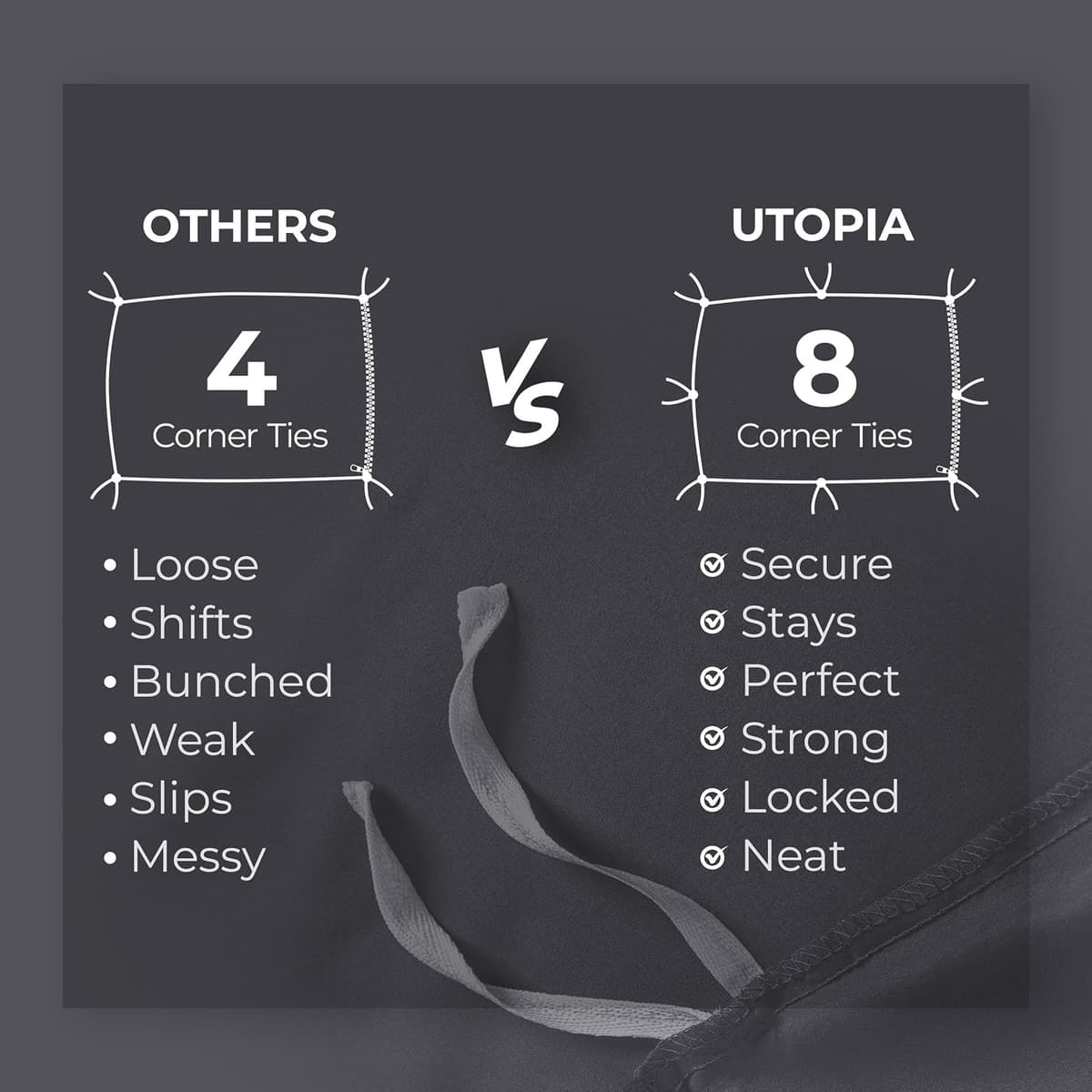 Utopia Bedding Single Duvet Cover Sets - Soft Microfibre Polyester Duvet Cover with Pillow case - Bedding Quilt Cover Set (Grey) Single Grey — view 6