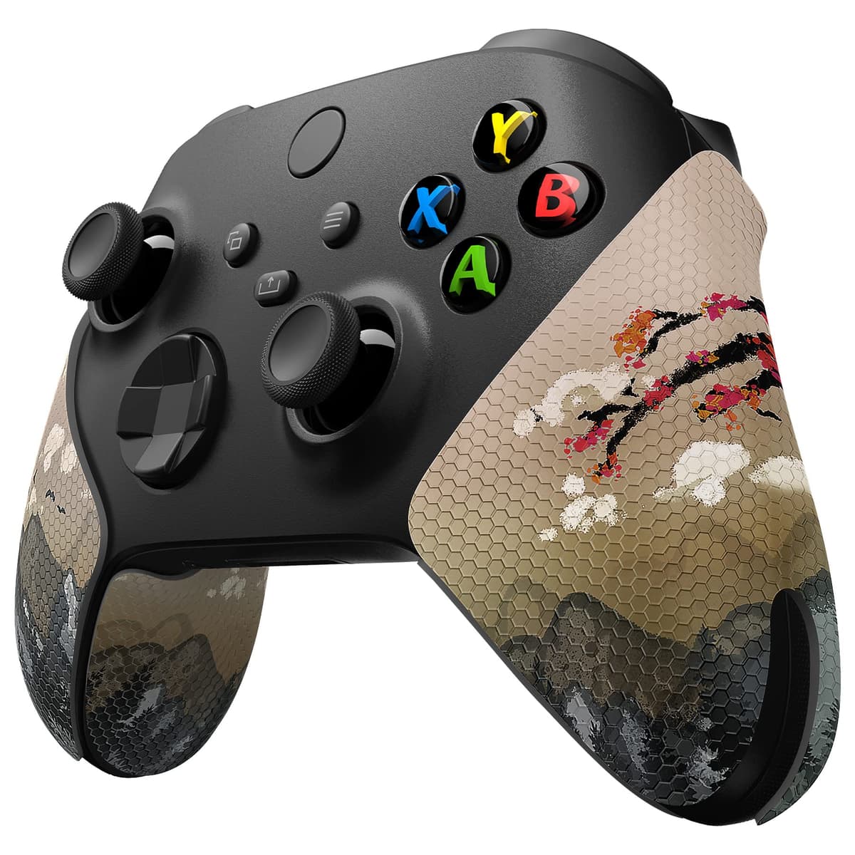 eXtremeRate PlayVital Soft Rubber Grip for Xbox Series X/S Controller - Anti-Slip Sweat-Absorbent Handle Pads, Non-Slip Textured Cover (Green Storm Thunder) — view 19