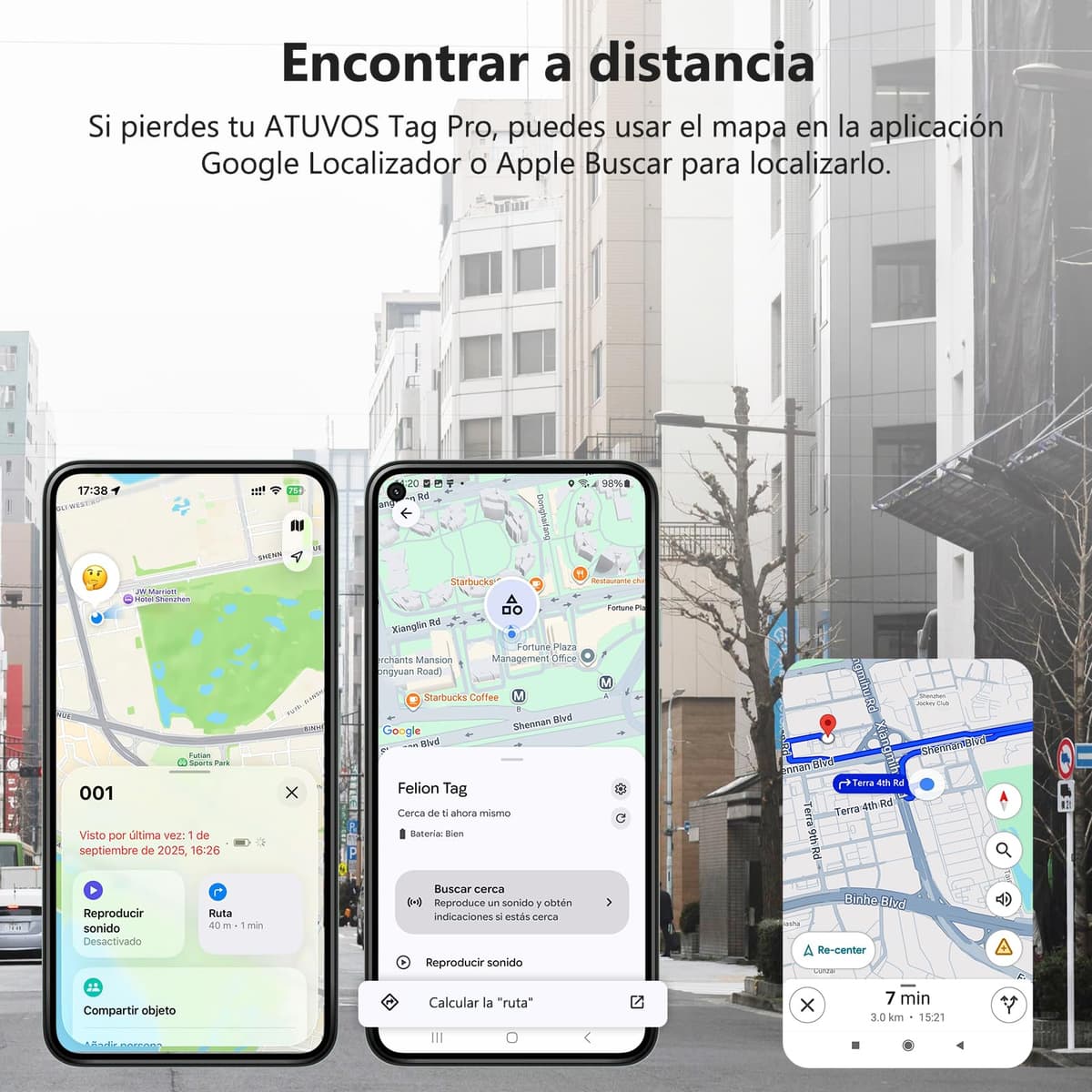 VOCOlinc Smart Tag para Android & iOS, Dual Sistema Buscador de Objetos Compatible con Google Localizador o Apple Buscar App, Localizador de Artículos para Llaves/Equipaje/Maleta, Batería Reemplazable — view 4
