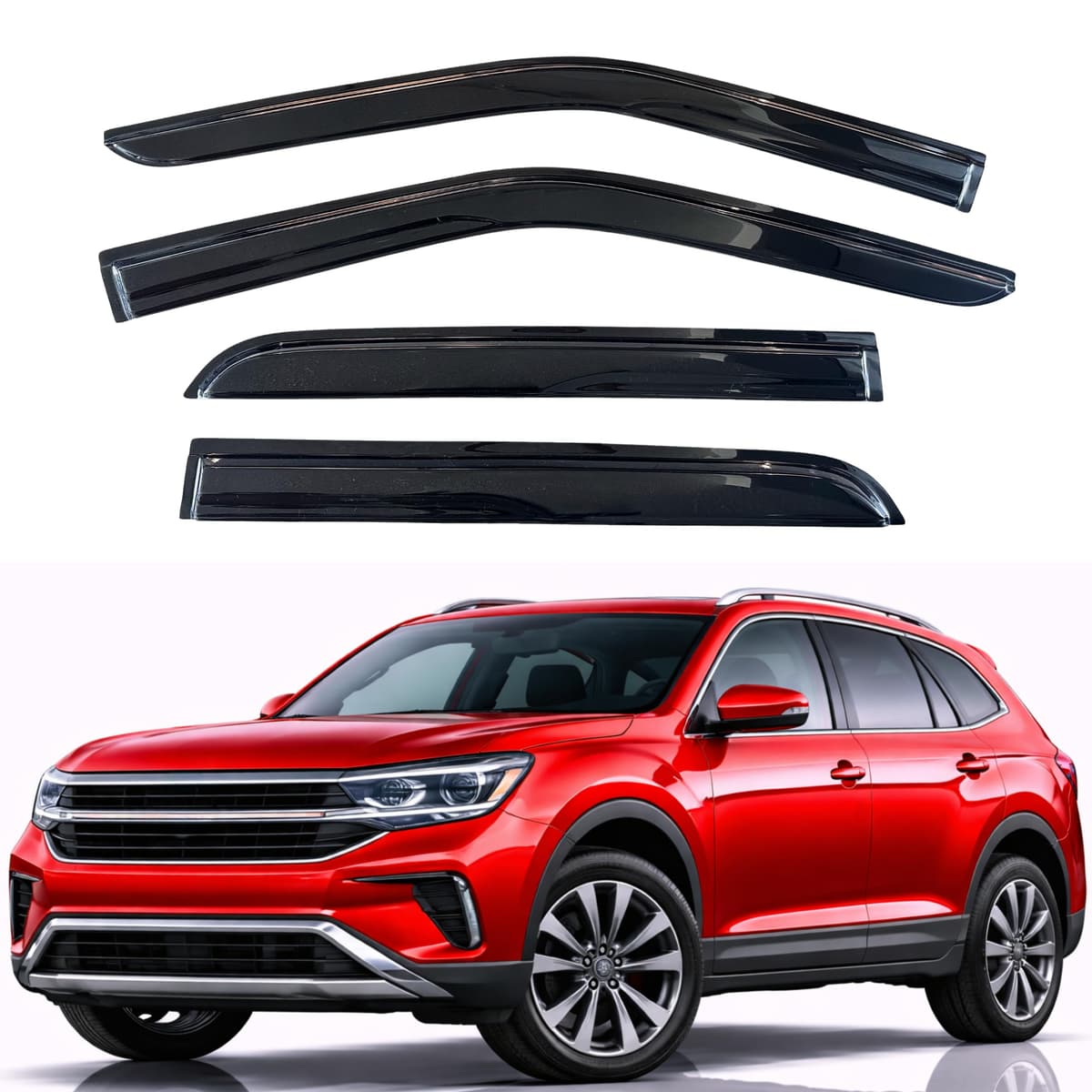 KPY Rain Guards Fit for 2006-2013 Lexus IS250 IS350, Out-Channel Window Visors Vent Wind Deflectors 4PC, Car Accessories for 06-13 Lexus is Series — view 192