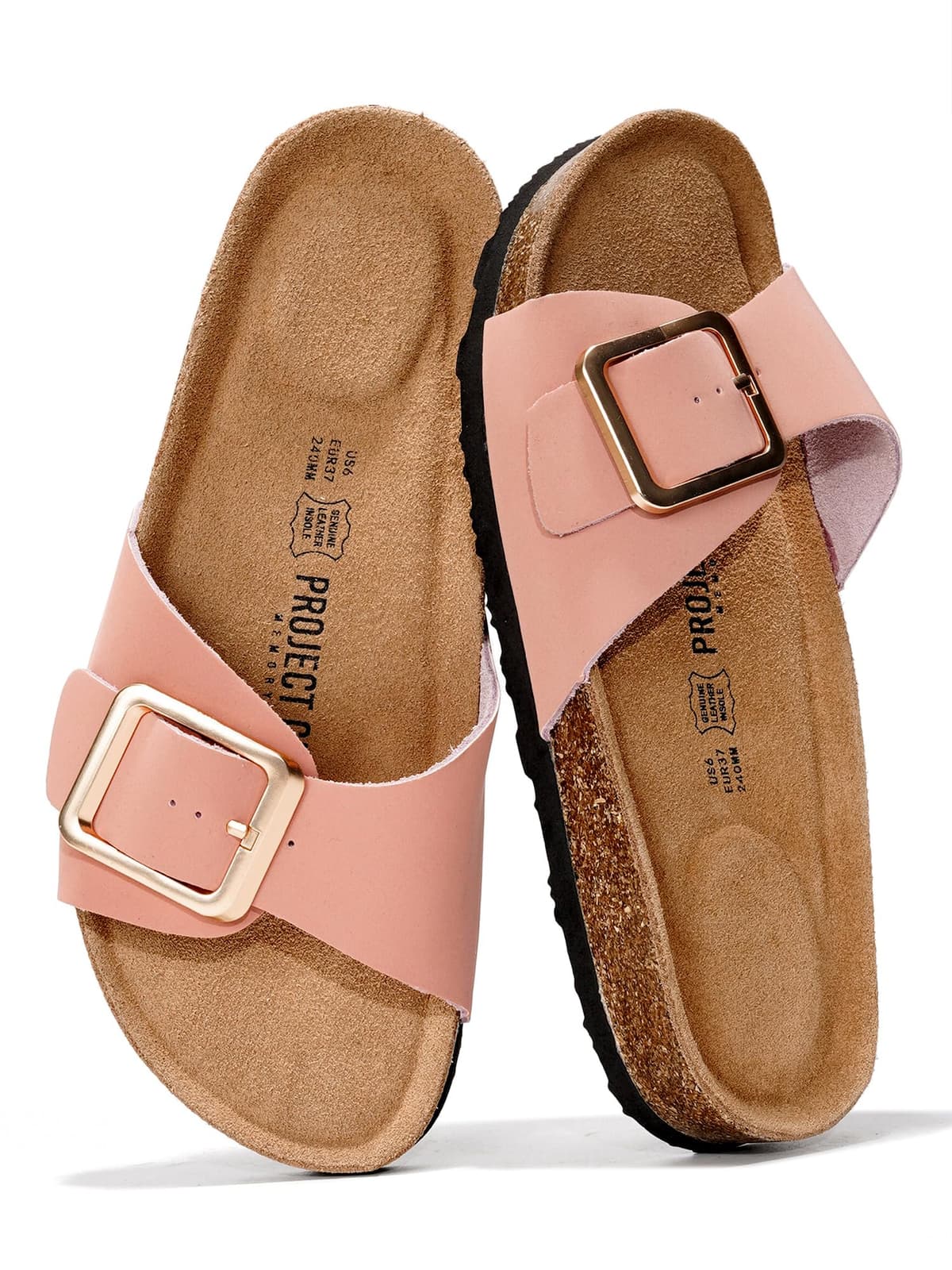 Project Cloud 100% Genuine Leather Sandals Women Dressy Beach Essentials Slides for Women Footwear - Lightweight with Memory Foam Insole Sandals for Women 2026 - Womens Slides — view 54