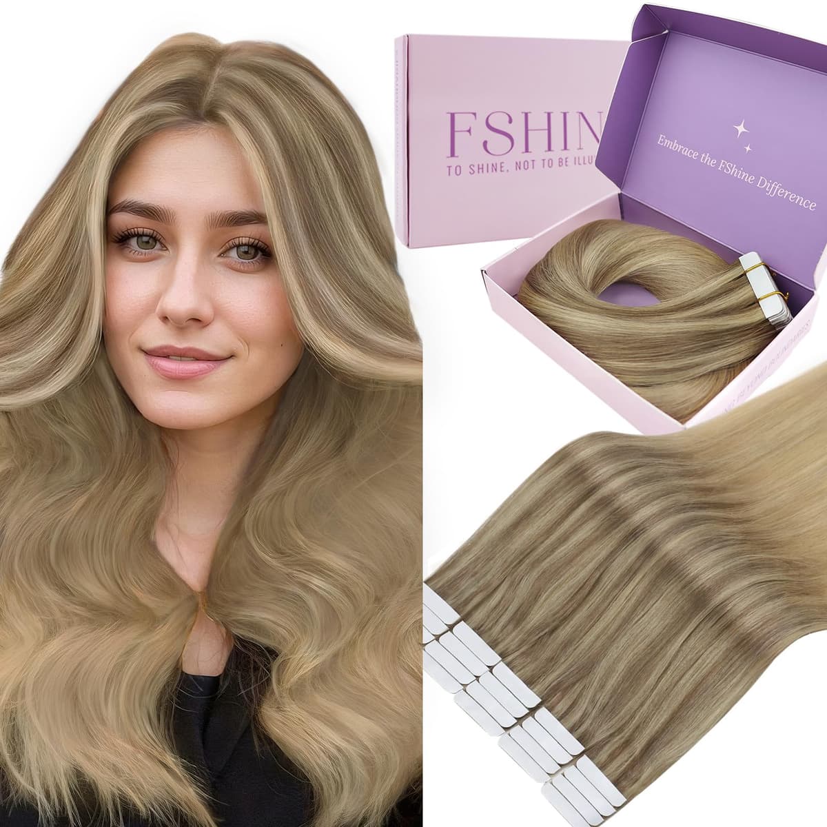 Fshine Clip in Hair Extensions Human Hair Copper Hair Extensions 18 Inch 120 g 7 pcs Color 330 Natural Straight Hair Extensions for Women Real Human Hair — view 53