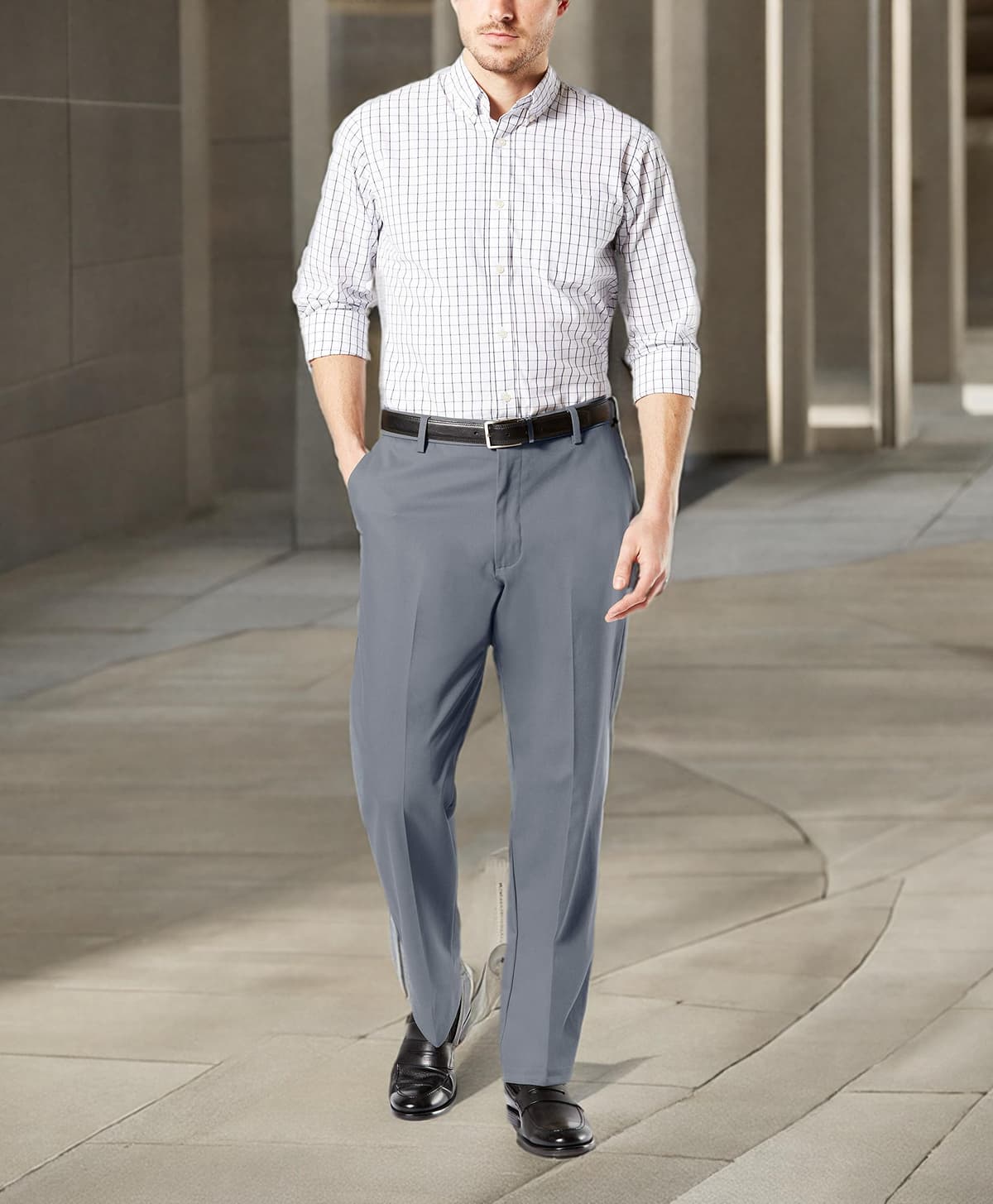 Dockers Men's Classic Fit Signature Khaki Lux Cotton Stretch Pants — view 5