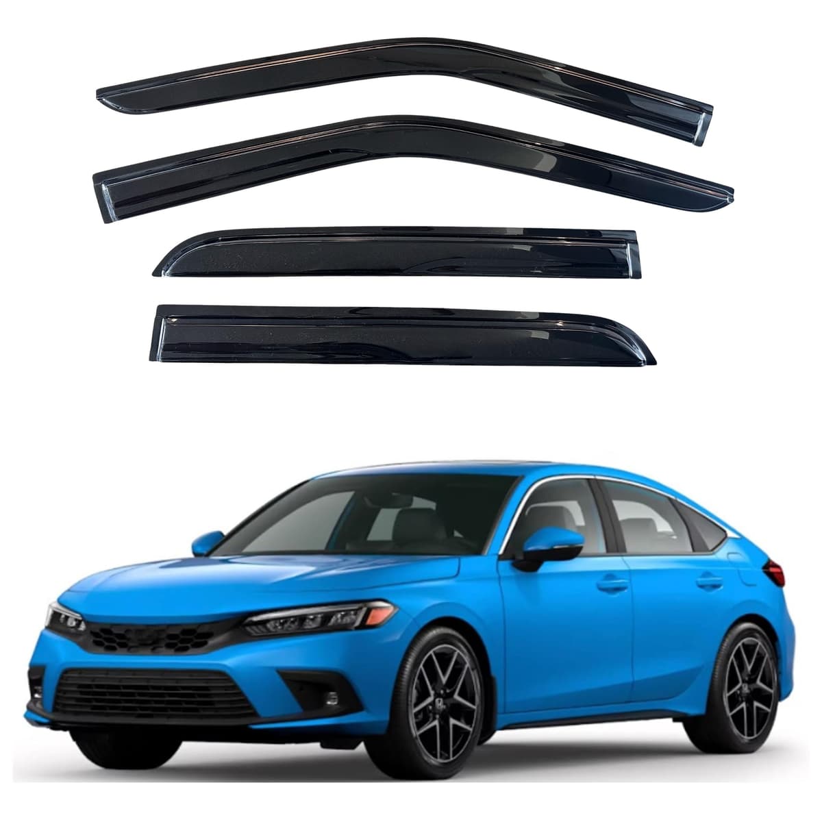 KPY Rain Guards Fit for 2006-2013 Lexus IS250 IS350, Out-Channel Window Visors Vent Wind Deflectors 4PC, Car Accessories for 06-13 Lexus is Series — view 197