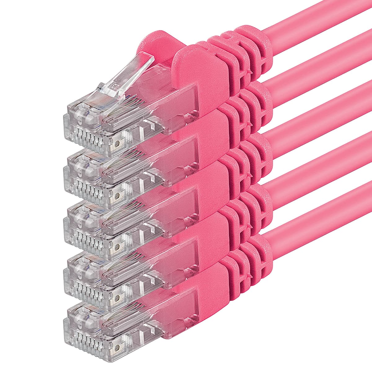 1aTTack.de 0.25m - black - 10 pieces - (PACK) - CAT.6 CAT6 Ethernet LAN network cable 1000 Mbit/s patch cable — view 106