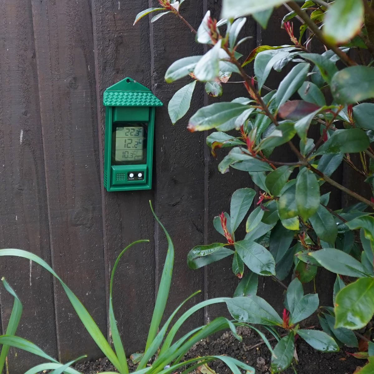 Digital max/min Thermometer for conservatories, greenhouses & Grow Rooms (Green) — view 5