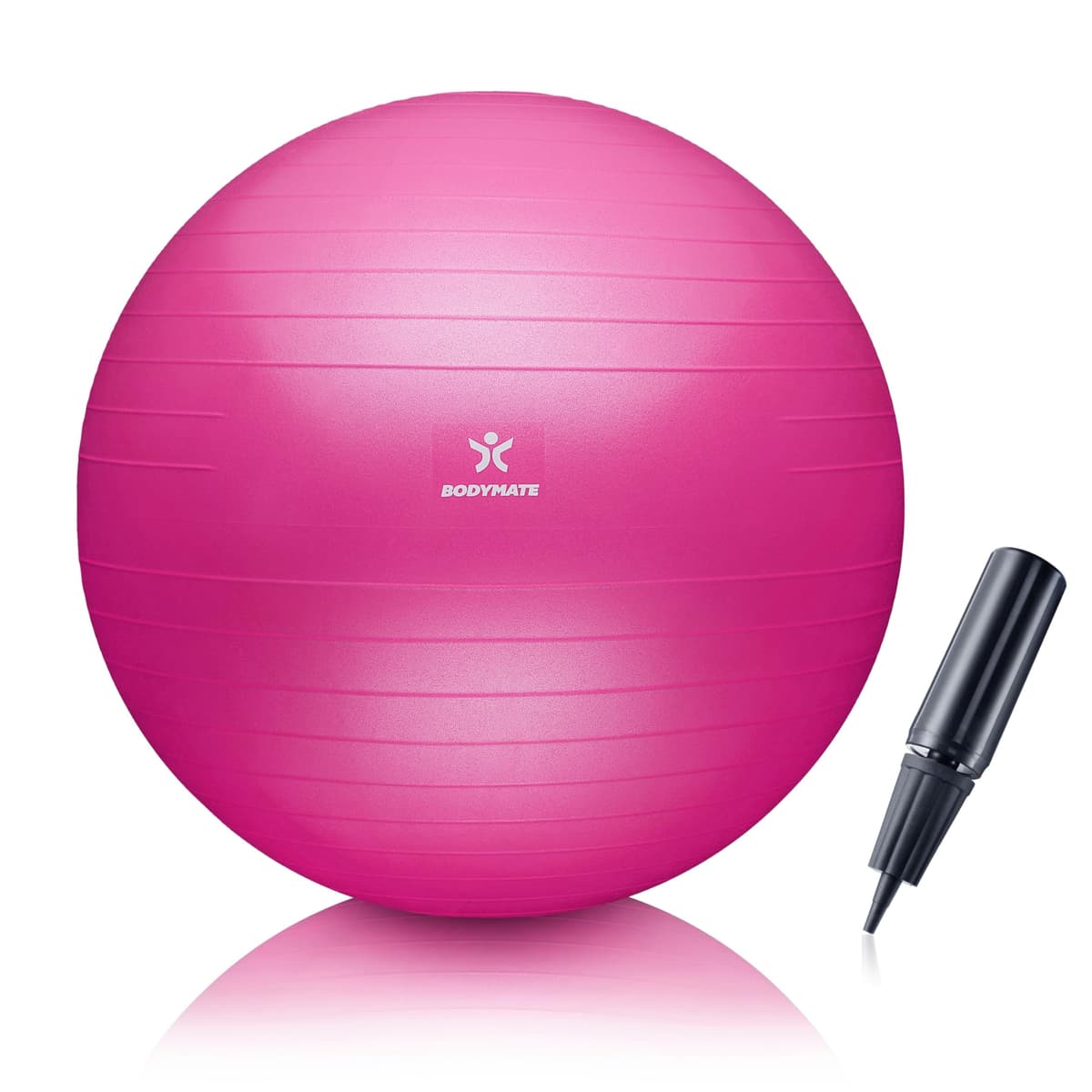 BODYMATE Pelota de Ejercicio para Fitnes con Sistema antirreventones | con bombín | Bola de Yoga Pilates y Ejercicio | Balón para Sentarse | Balon de Ejercicio para Fitness — view 17