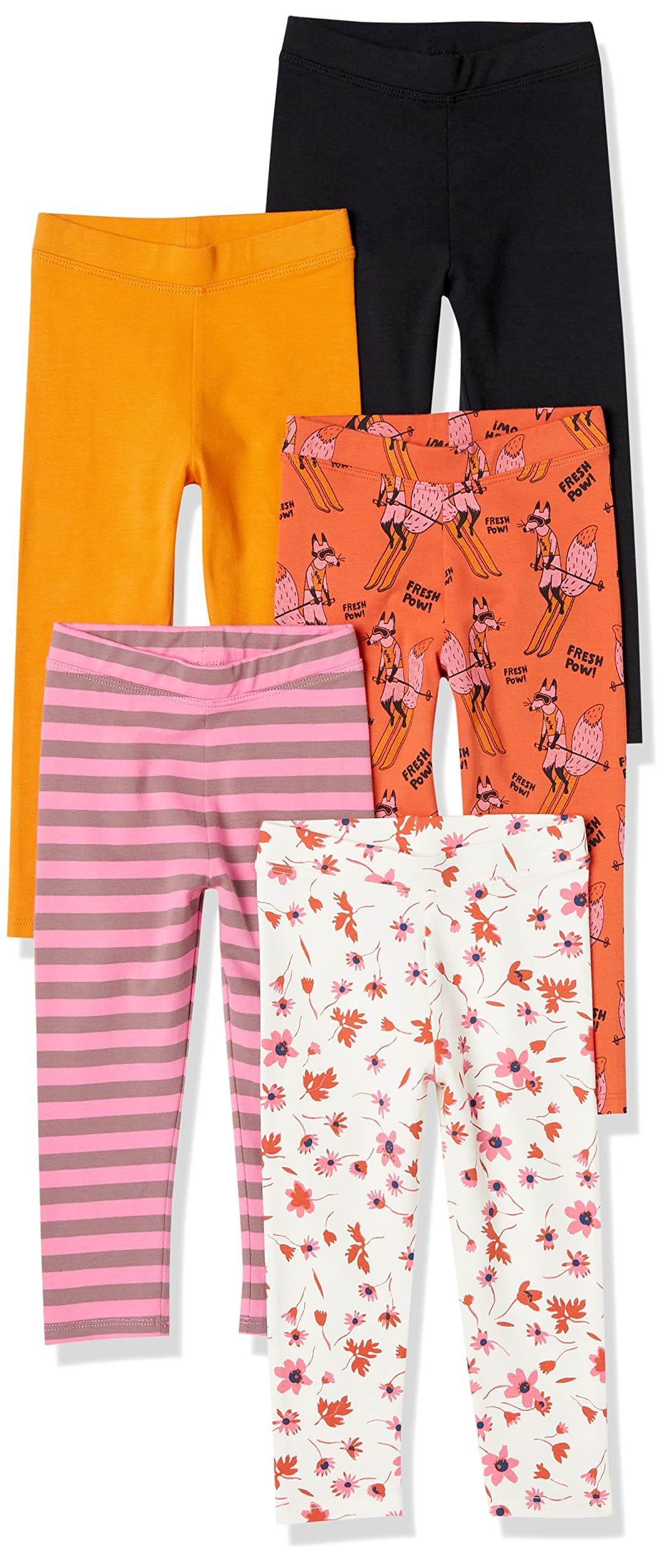 Amazon Essentials Girls and Toddlers' Leggings, Multipacks — view 15