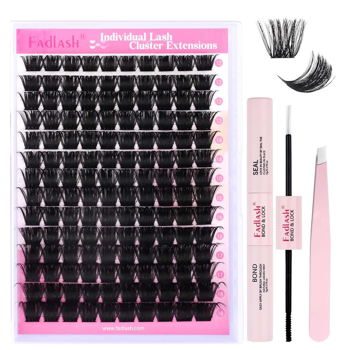 FADLASH Lash 120pcs 0.07mm D Curl 8-16mm 40D Mixed Trays Customizable DIY Eyelash Extensions for Beginners — view 114