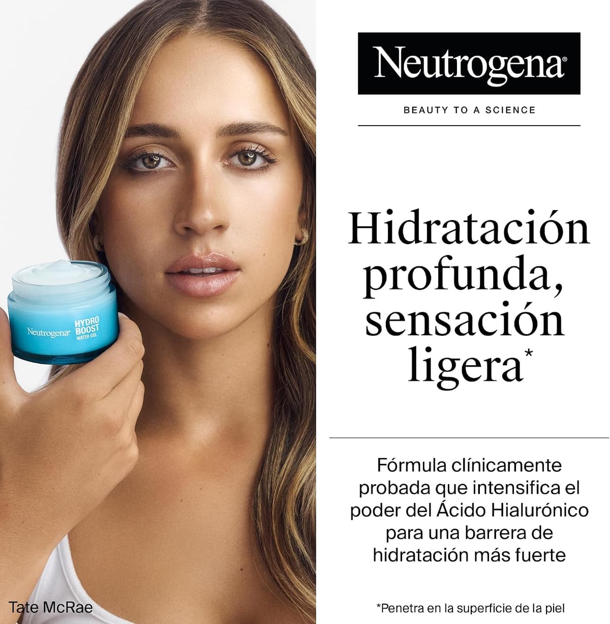 Neutrogena Rutine Hydro Boost Hydrating Facial Water Gel (50ml) and Eye Contour (15ml) Gift Set for 24h Intense Hydration with Hyaluronic Acid