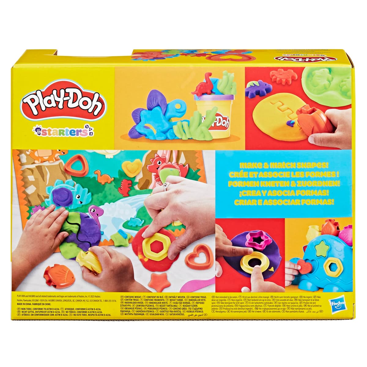 Play-Doh Hasbro, Dinosaurio, Formas y Colores, Juguetes de Arte y Manualidades, Materiales Artísticos para Niños y Niñas de 2 Años o Más, 6 Botes, Plastilina de Colores, Creatividad, Regalo — view 15