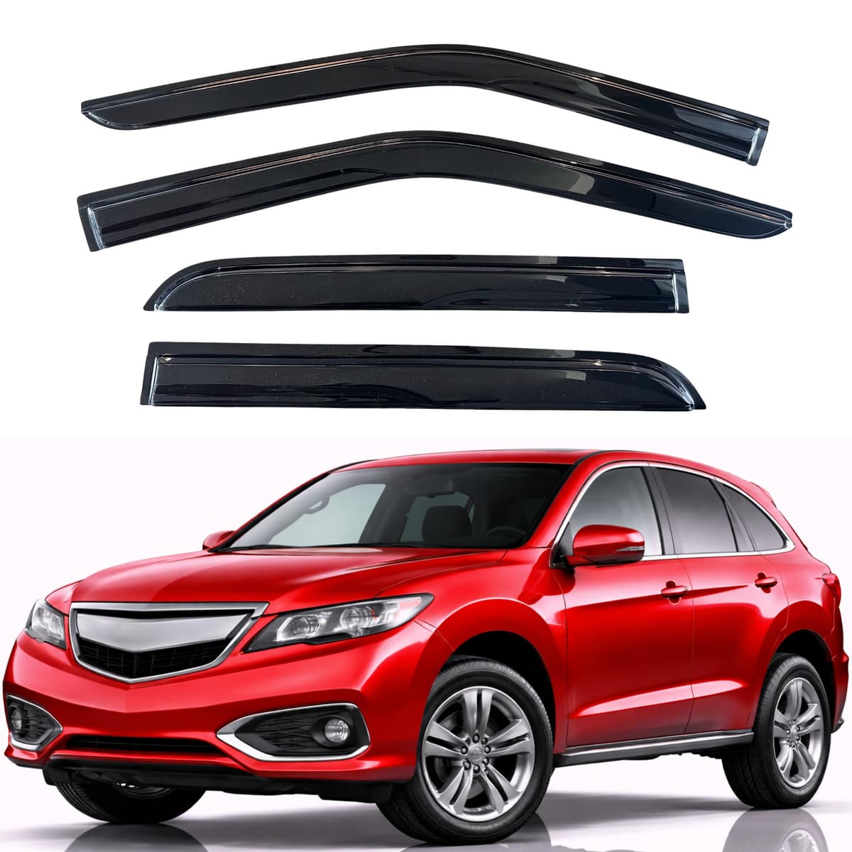 KPY Rain Guards Fit for 2006-2013 Lexus IS250 IS350, Out-Channel Window Visors Vent Wind Deflectors 4PC, Car Accessories for 06-13 Lexus is Series — view 310
