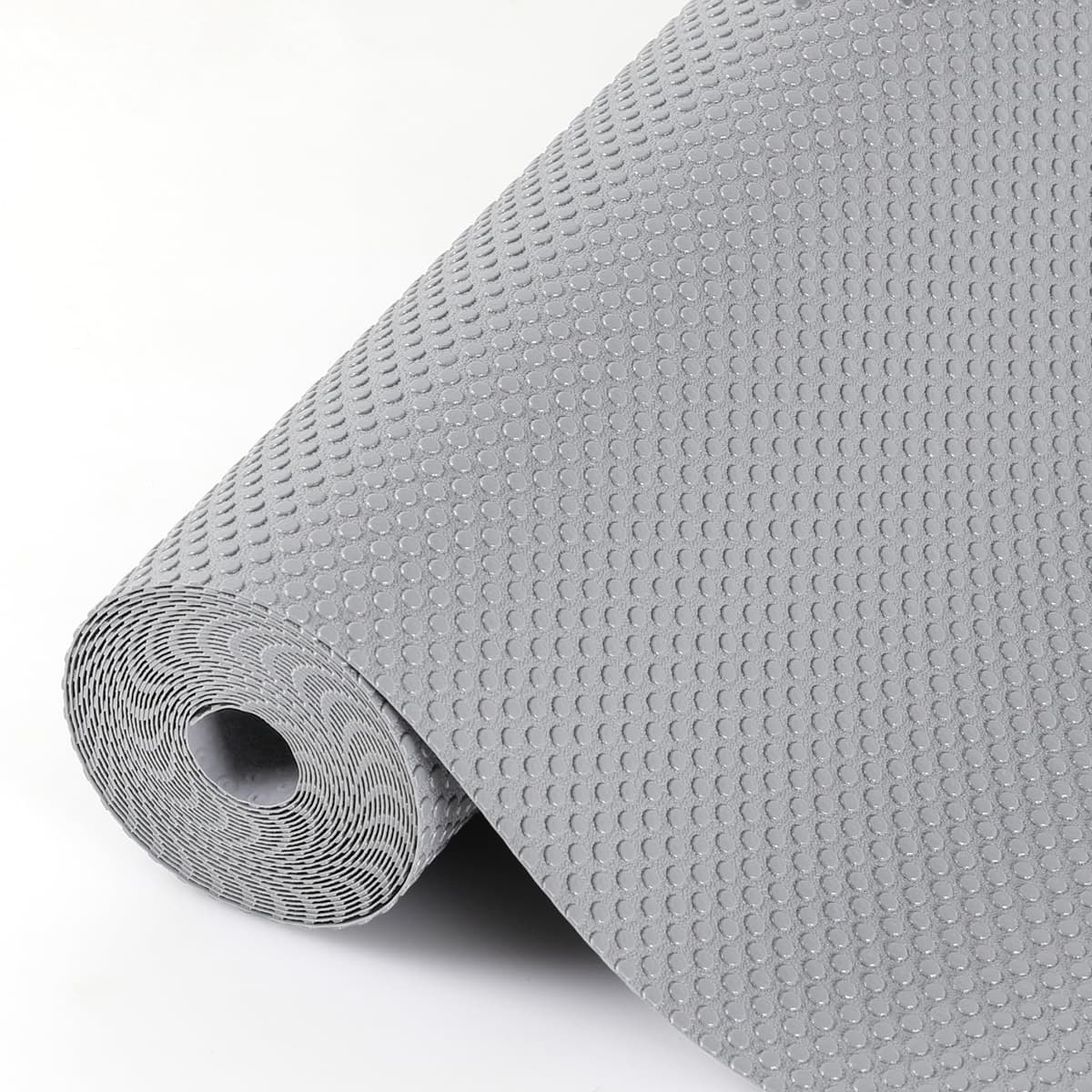 Hersvin 45cmx500cm Plastico Protector para Cocina Cajones, Alfombras Non Adhesivo para Nevera Mueble Fregadero Estante Organizador Cubiertos EVA Cubre Encimera(Gris Oscuro/Punto) — view 18