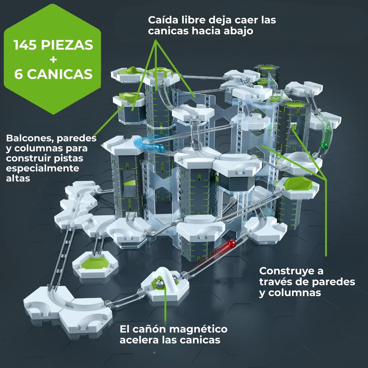Ravensburger - Gravitrax Starter-Set Pro | Circuito Canicas con 145 Piezas | Rompecabezas Niños con Canicas | Juegos para Niños De 8 Años — view 2