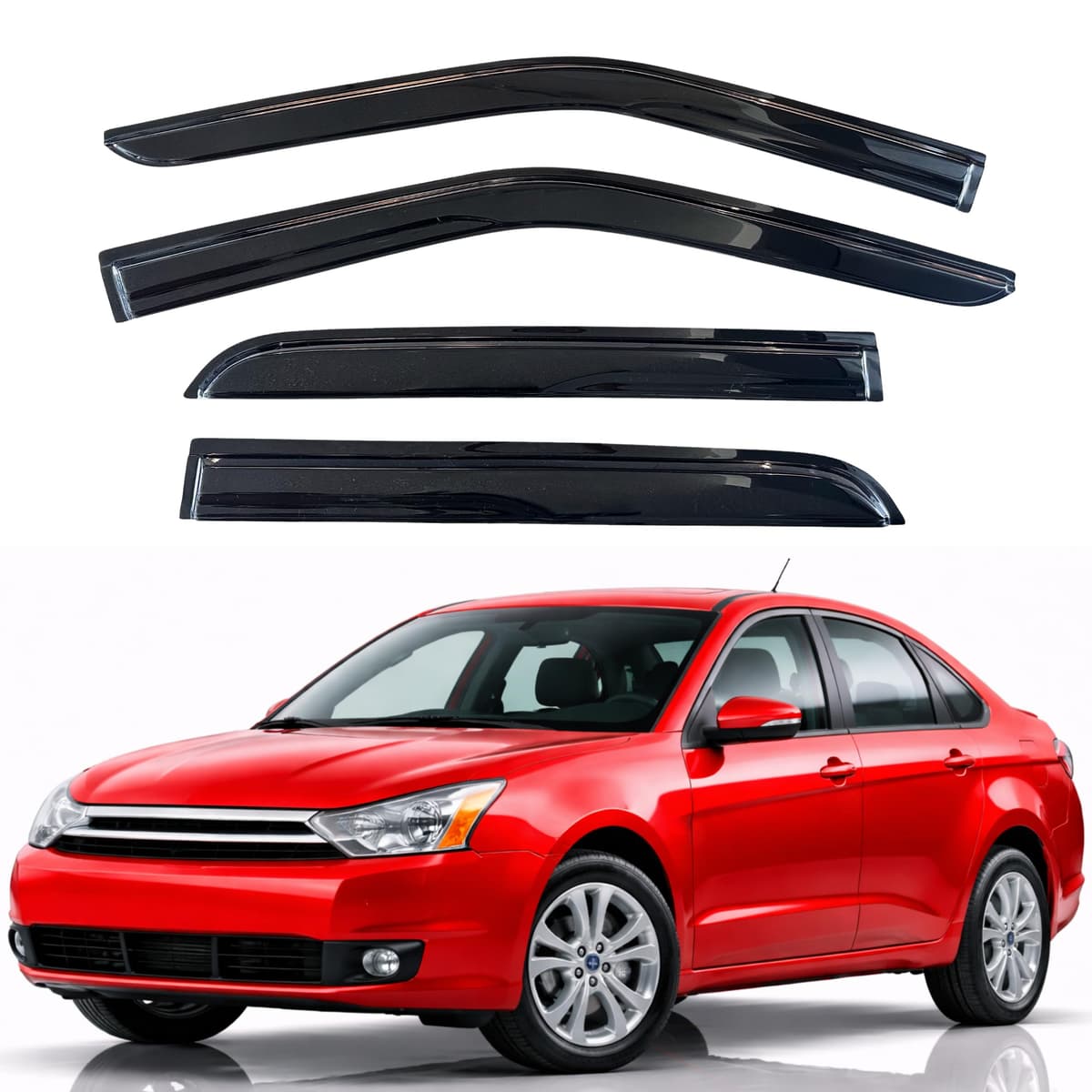 KPY Rain Guards Fit for 2006-2013 Lexus IS250 IS350, Out-Channel Window Visors Vent Wind Deflectors 4PC, Car Accessories for 06-13 Lexus is Series — view 271