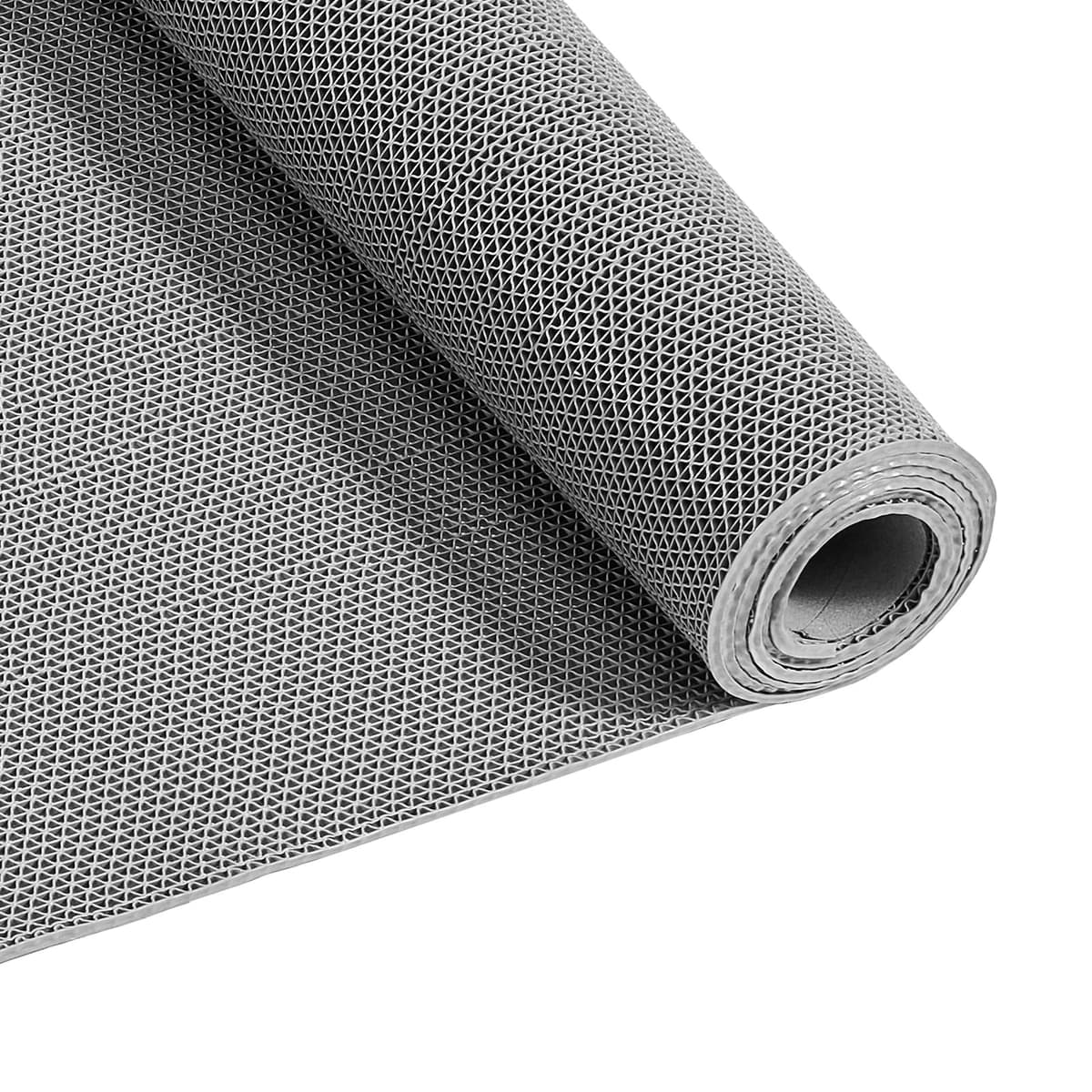 VEVOR Alfombra de Drenaje Antideslizante 90 x 300 cm, Alfombrilla Comercial de PVC, Felpudo Impermeable para Entrada de Casa, Compatible con Cocina Piscina Terraza Baño Ducha Restaurante, Color Gris