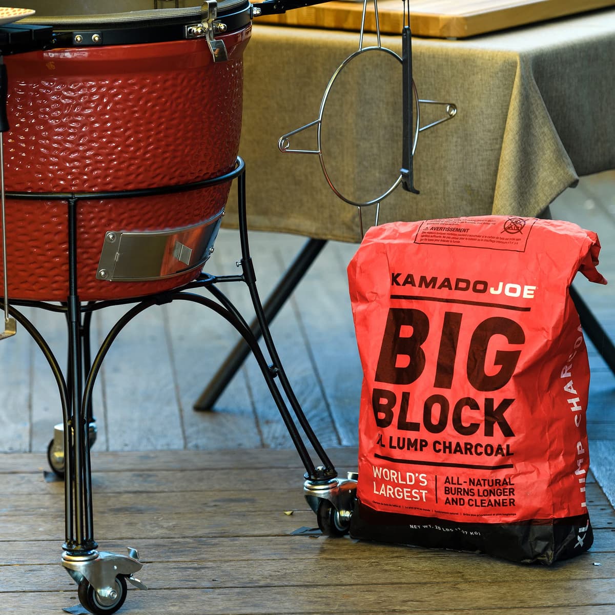 Kamado Joe XL Natural Reusable Lump Charcoal for BBQ, Smoking, Grilling. Long Life Up to 18 Hours, 9.1kg — view 2