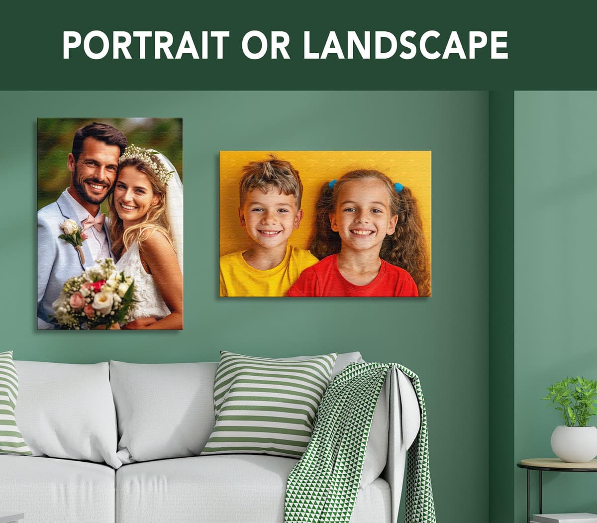 Star Online Personalised Canvas Photo Prints Pictures Birthday Frames Gifts For Mum,Dad Custom & Wall Art Holiday Memory (20x25cm (8x10in)) — view 5