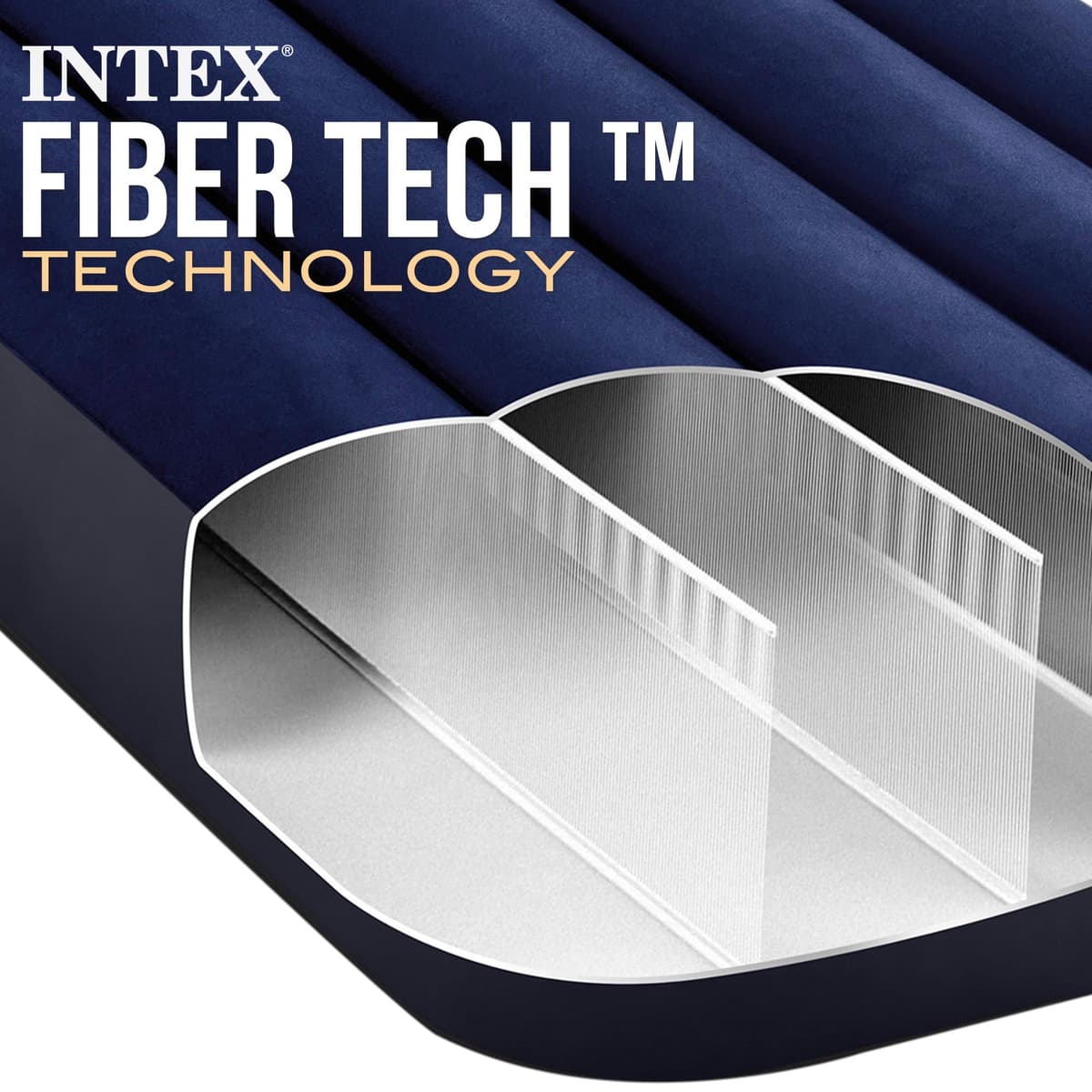 Intex Colchón hinchable Dura-Beam, Cama de aire inflable para camping Color Azul, acampada — view 7