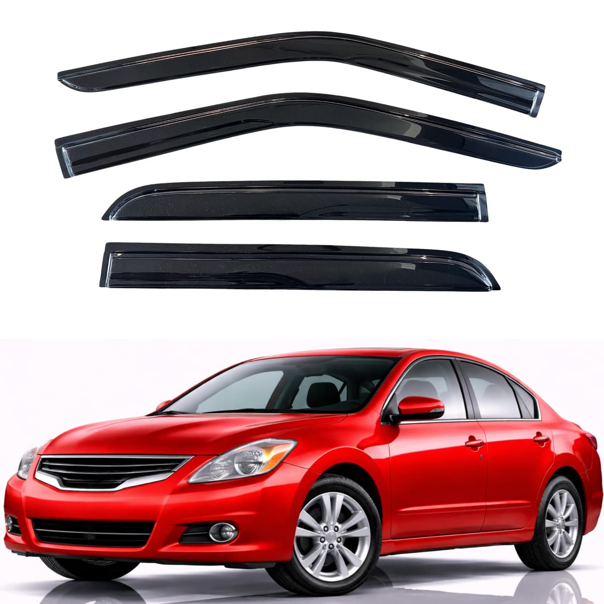 KPY Rain Guards Fit for 2006-2013 Lexus IS250 IS350, Out-Channel Window Visors Vent Wind Deflectors 4PC, Car Accessories for 06-13 Lexus is Series — view 27