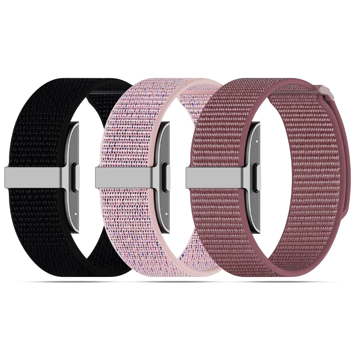 ZOOROO 3-Pack Nylon Loop Sport Replacement Bands Compatible with Hume Health Band, Soft Breathable Adjustable Wrist Band for Hume Band Replacement Strap Wristband for Fitness Tracker Women Men — view 12