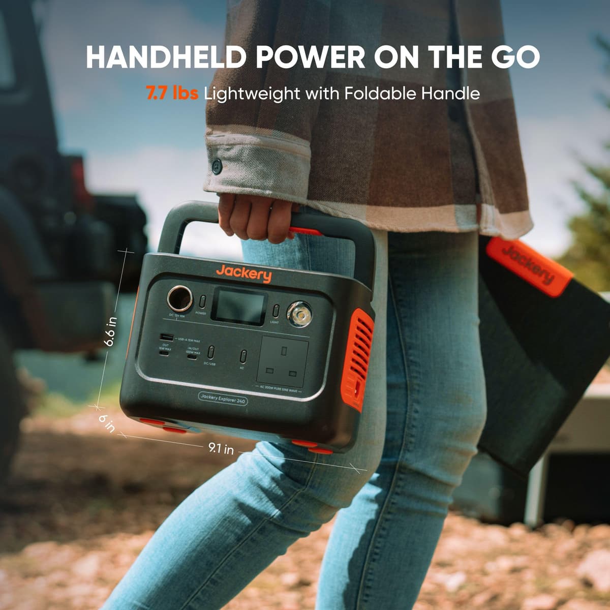 Jackery Explorer 240 v2 Portable Power Station 2024 New Version, 256Wh LiFePO4 Battery with 300W AC/100W USB-C Output, 1Hr Fast Charging, Versatile Scenarios-Outdoor/Camping/Fishing/Picnics — view 2