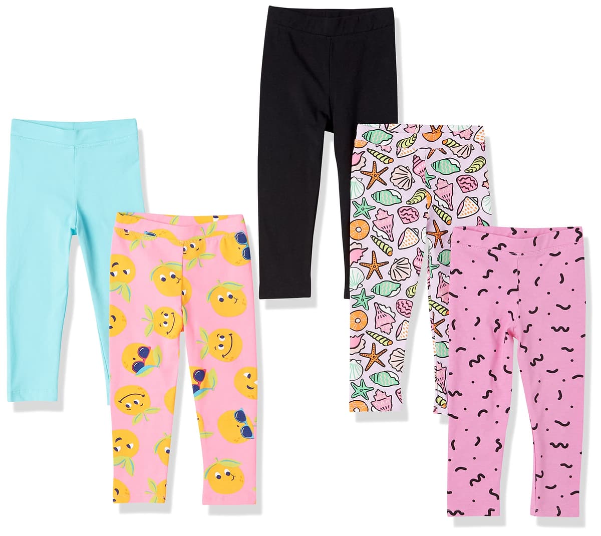 Amazon Essentials Girls and Toddlers' Leggings, Multipacks — view 17