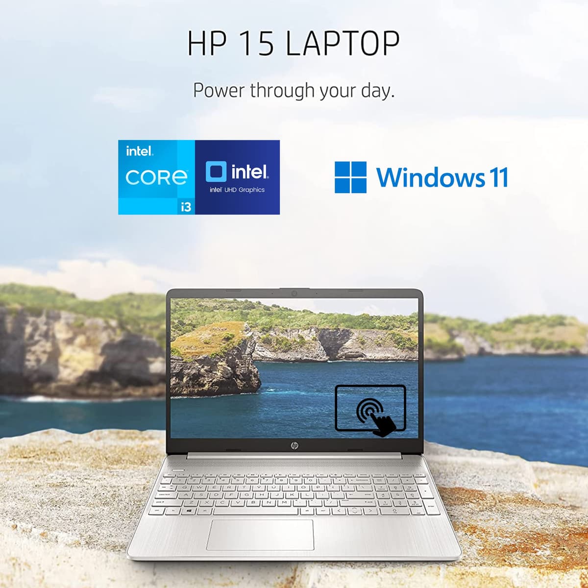 HP Pavilion 15.6" HD Touchscreen Anti-Glare Laptop, 16GB RAM, 1TB SSD Storage, Intel Core Processor up to 4.1GHz, Up to 11 Hours Long Battery Life, Type-C, HDMI, Windows 11 Home, Silver — view 4